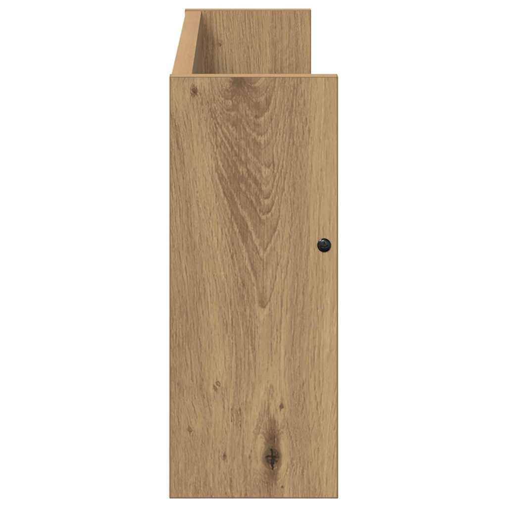 Polica za časopise Zidne 2 pcs Umjetnički hrast 60 x 12 x 30 cm
