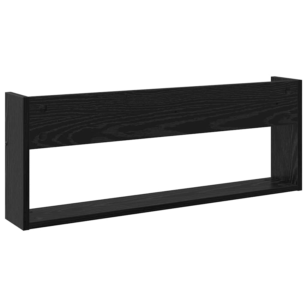 Polica za časopise Crni hrast 80 x 12 x 30 cm Konstruirano drvo
