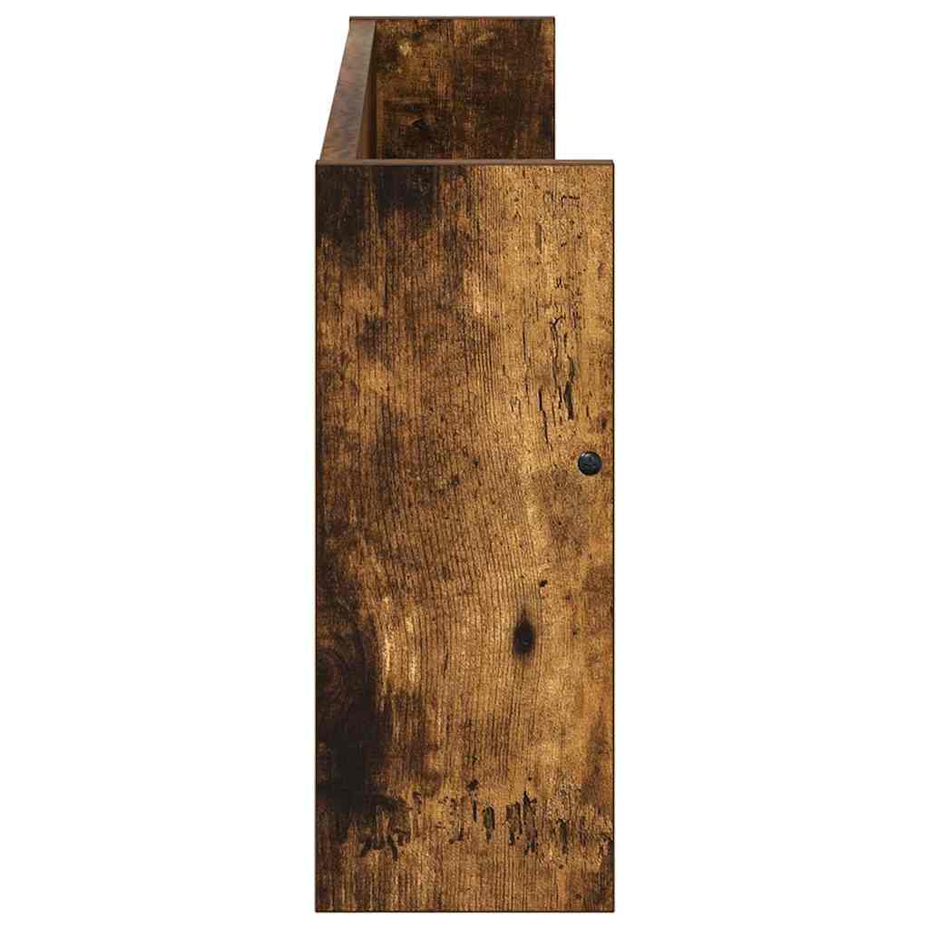 Polica za časopise Zidne 2 pcs Dimljeni hrast 80 x 12 x 30 cm