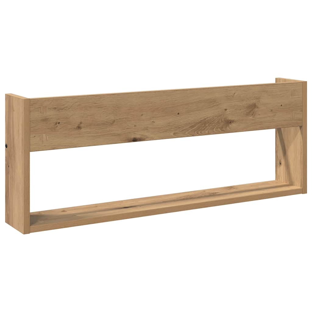 Polica za časopise Zidne 2 pcs Umjetnički hrast 80 x 12 x 30 cm