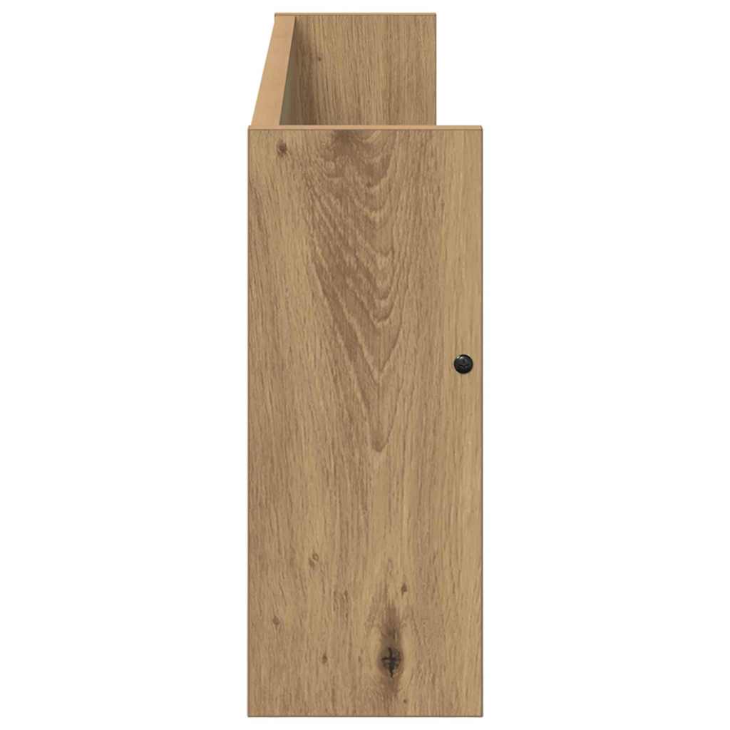 Polica za časopise Zidne 2 pcs Umjetnički hrast 80 x 12 x 30 cm