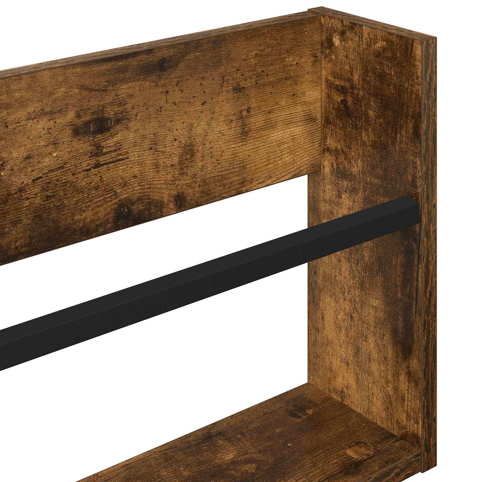 Polica za časopise Zidne 2 pcs Dimljeni hrast 100 x 12 x 30 cm