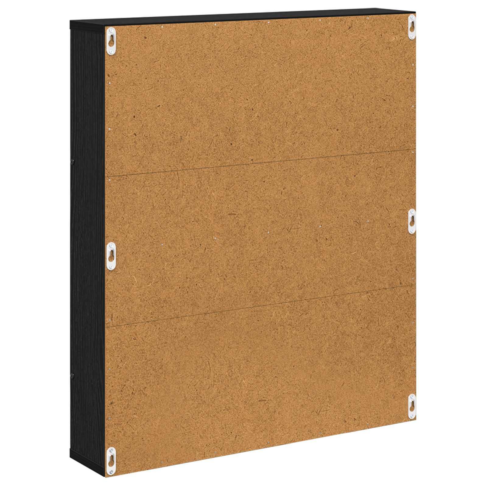 Polica za časopise s policom 2 pcs Crni hrast 60 x 12 x 70 cm