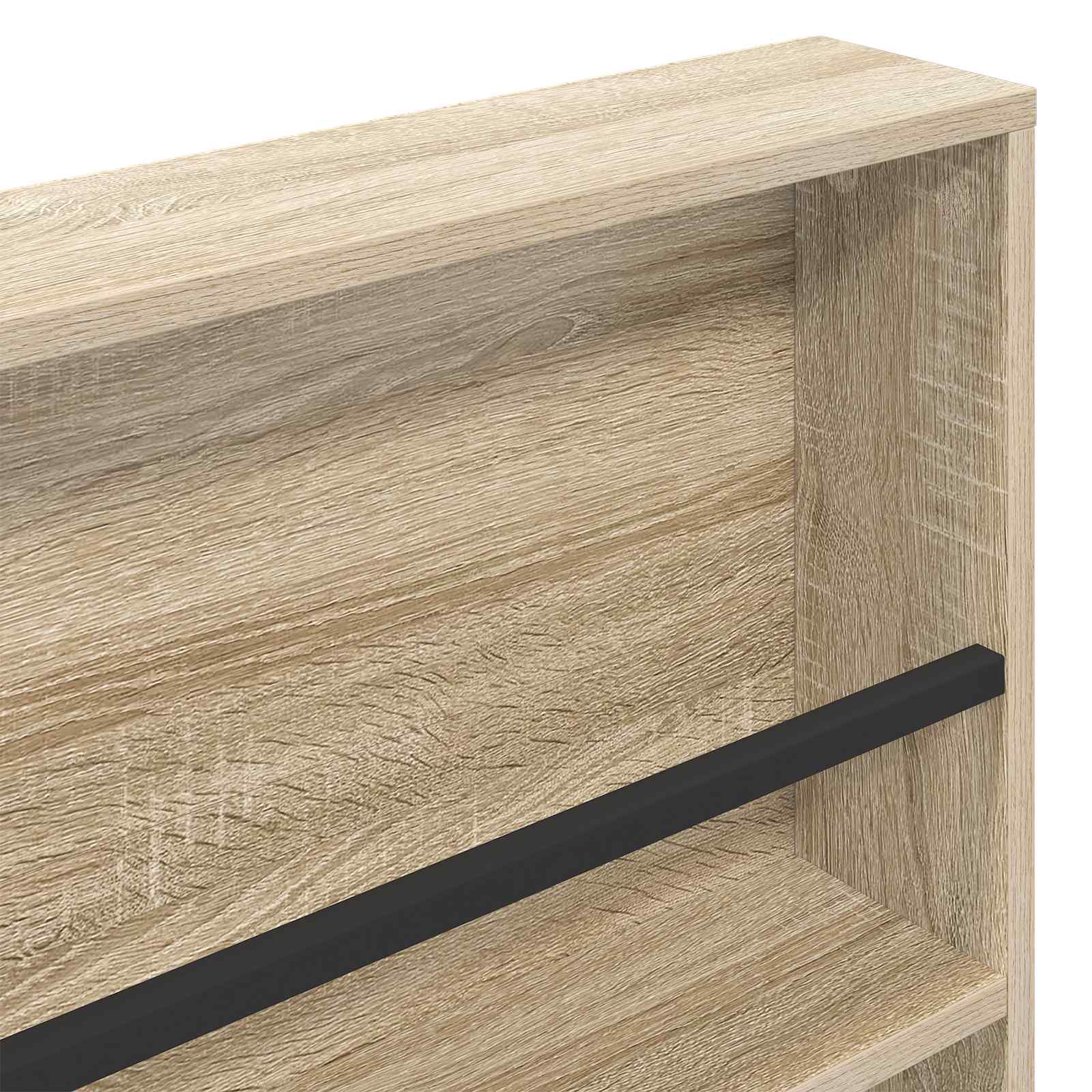 Polica za časopise s policom 2 pcs Sonoma hrast 60 x 12 x 70 cm