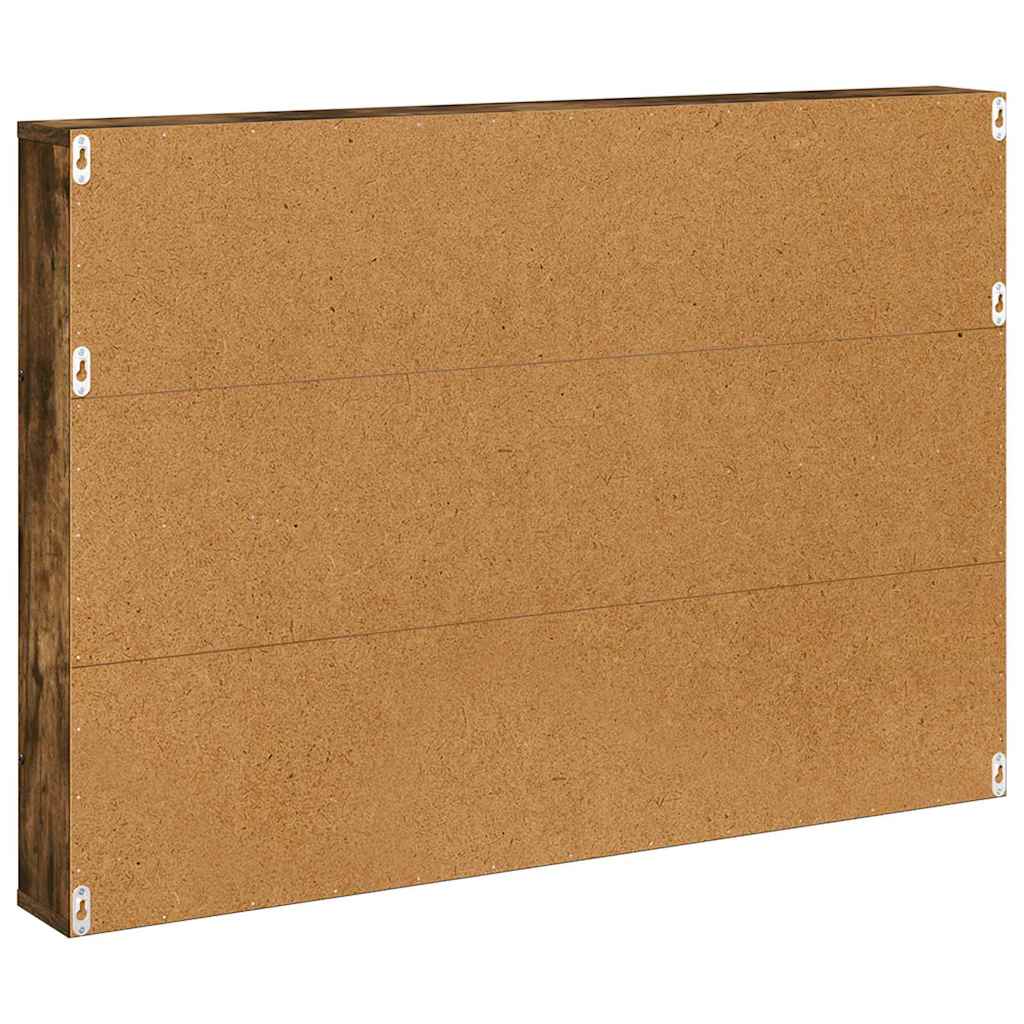 Polica za časopise Zidne 2 pcs Dimljeni hrast 100 x 12 x 70 cm