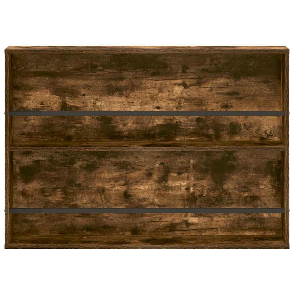 Polica za časopise Zidne 2 pcs Dimljeni hrast 100 x 12 x 70 cm