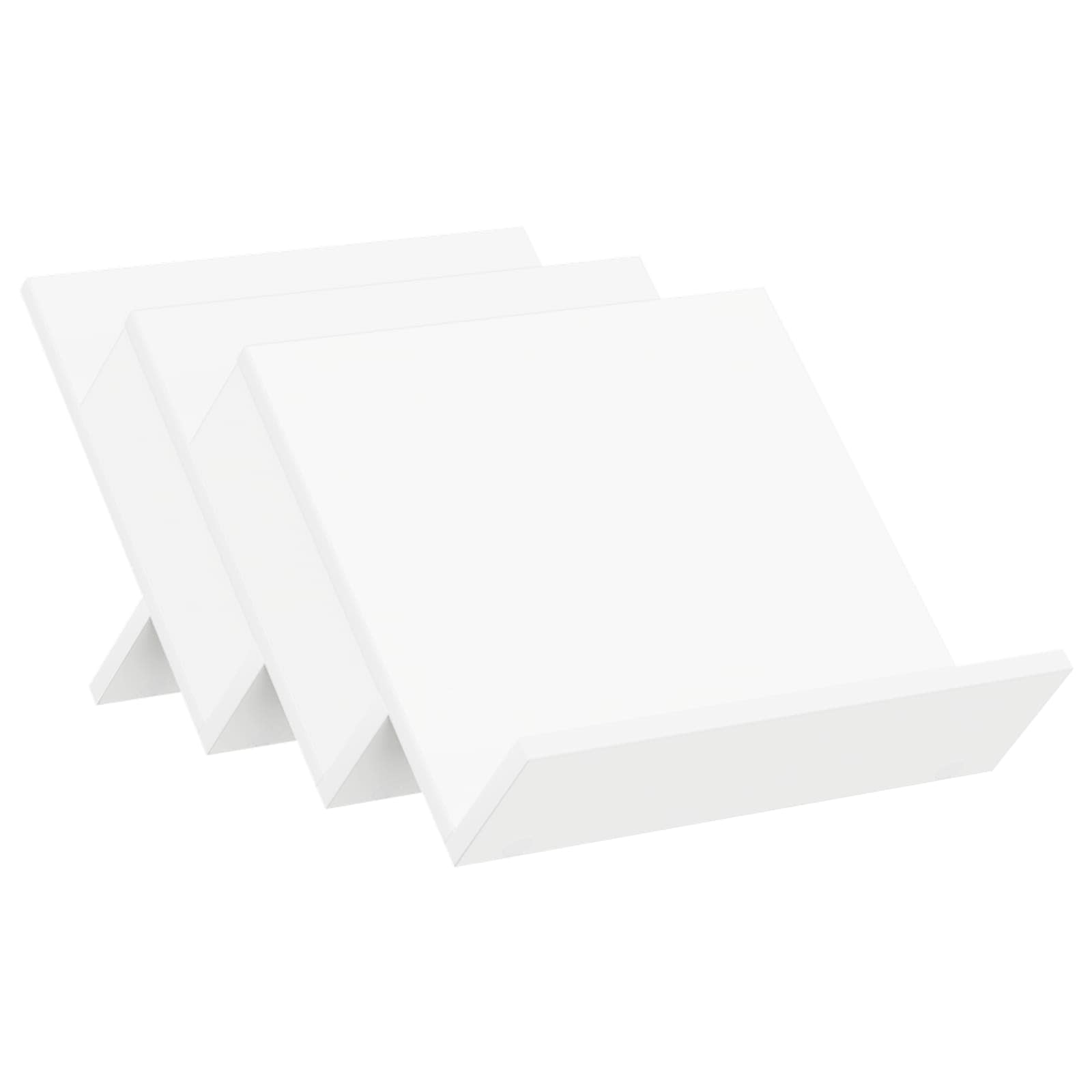 Polica za časopise Bijelo 53 x 40 x 28,5 cm Konstruirano drvo