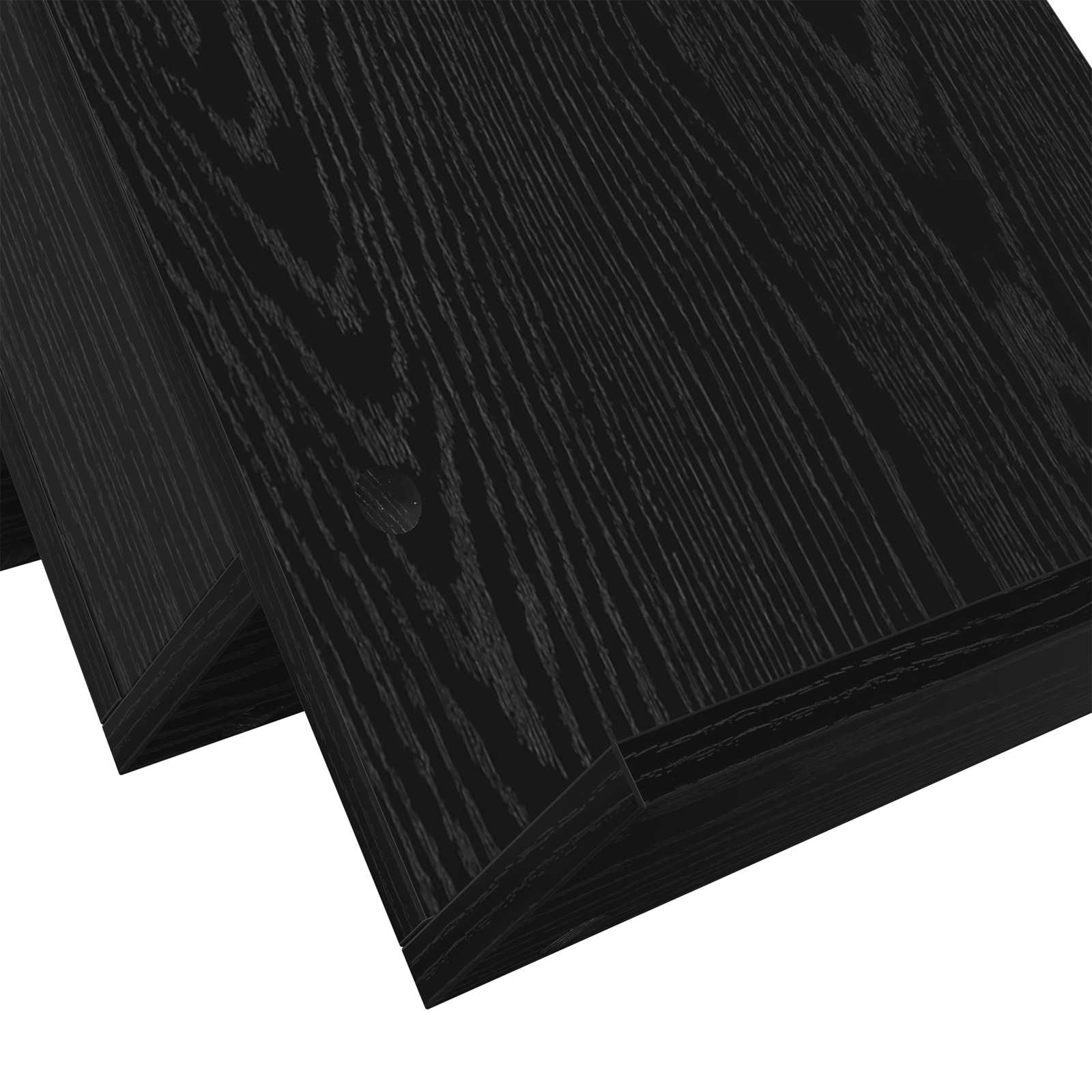 Polica za časopise s policom Crni hrast 53 x 40 x 28,5 cm