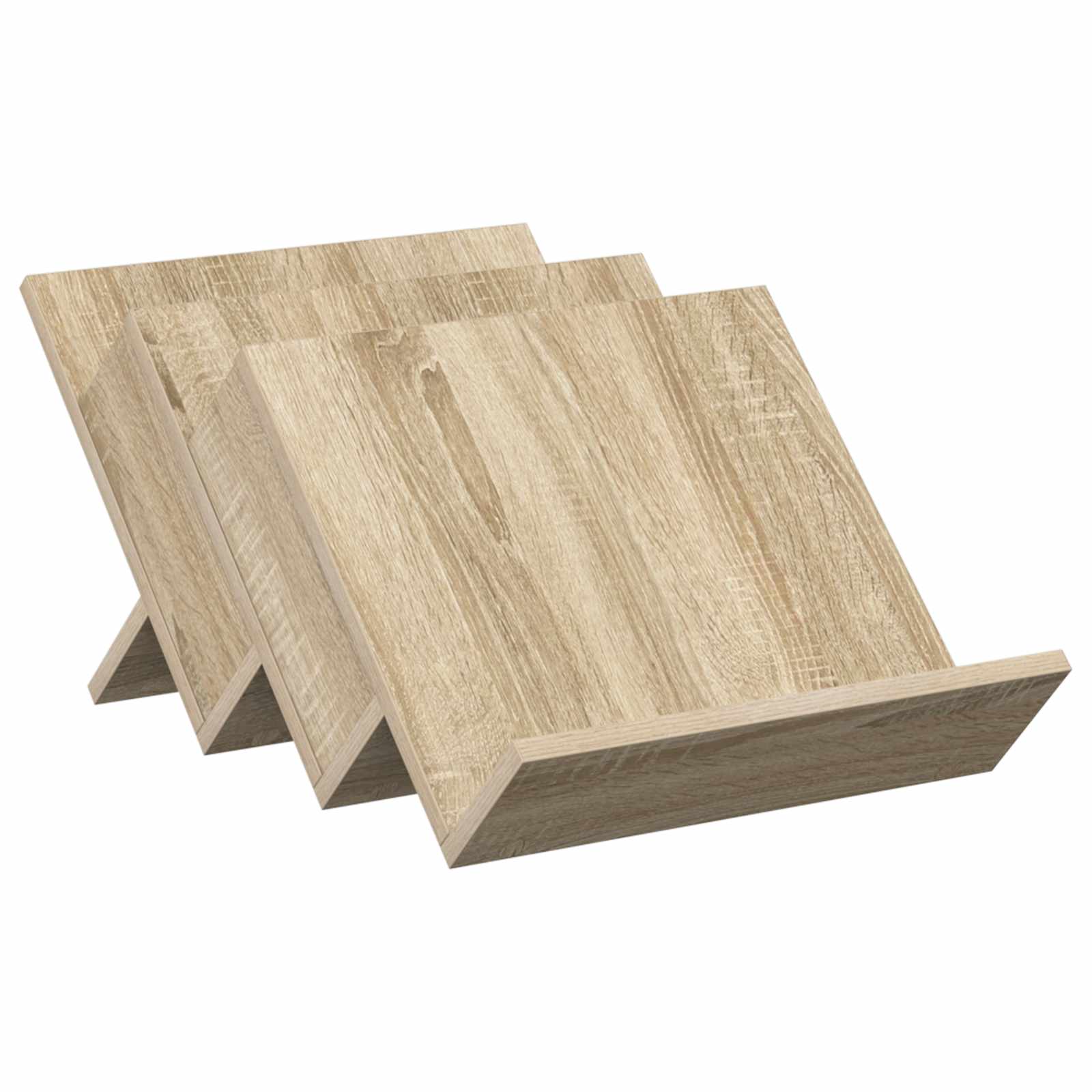 Polica za časopise s policom Sonoma hrast 53 x 40 x 28,5 cm