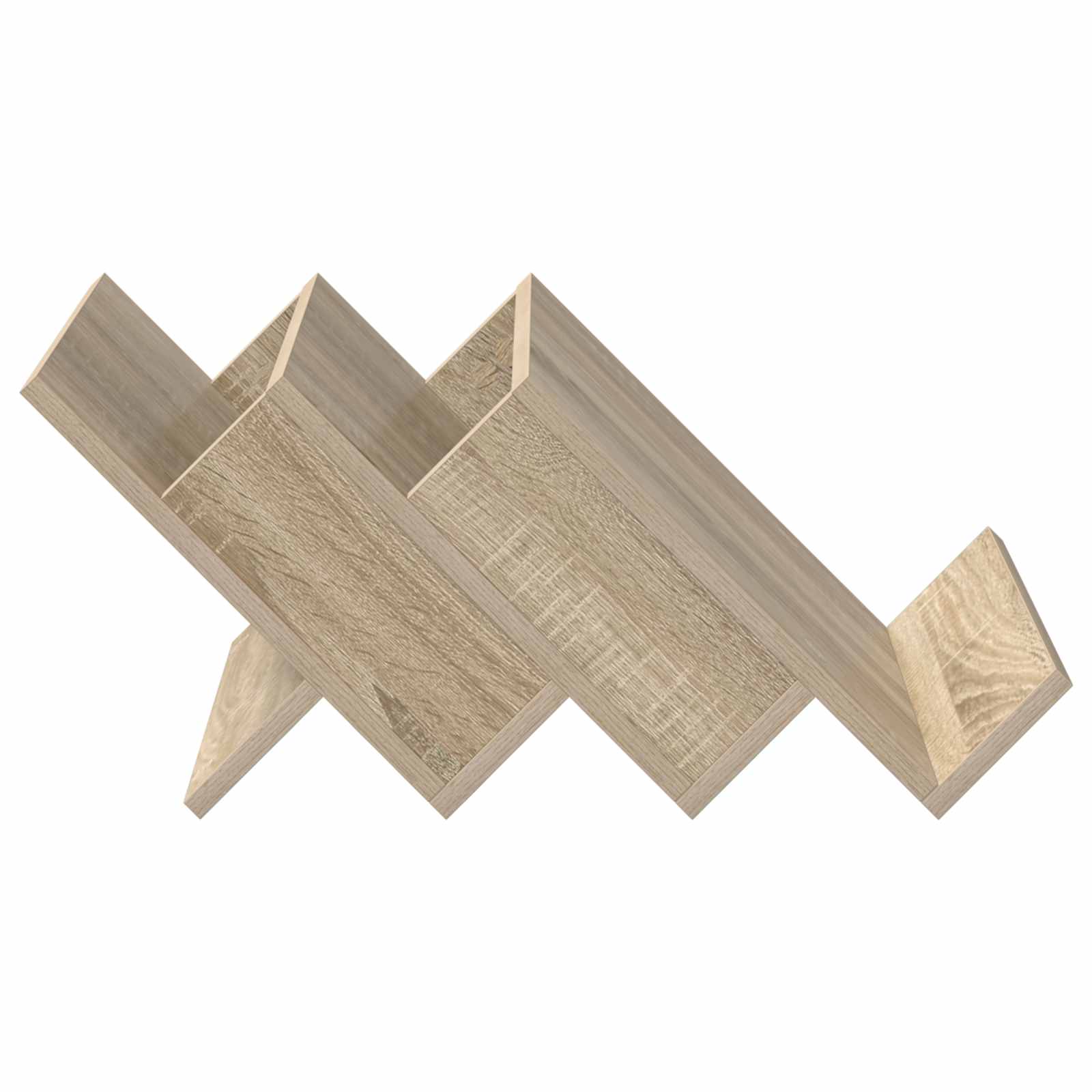 Polica za časopise s policom Sonoma hrast 53 x 40 x 28,5 cm