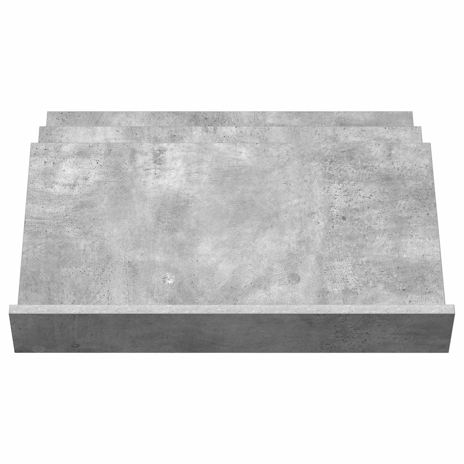 Polica za časopise s policom Betonska siva 65 x 53 x 28,5 cm