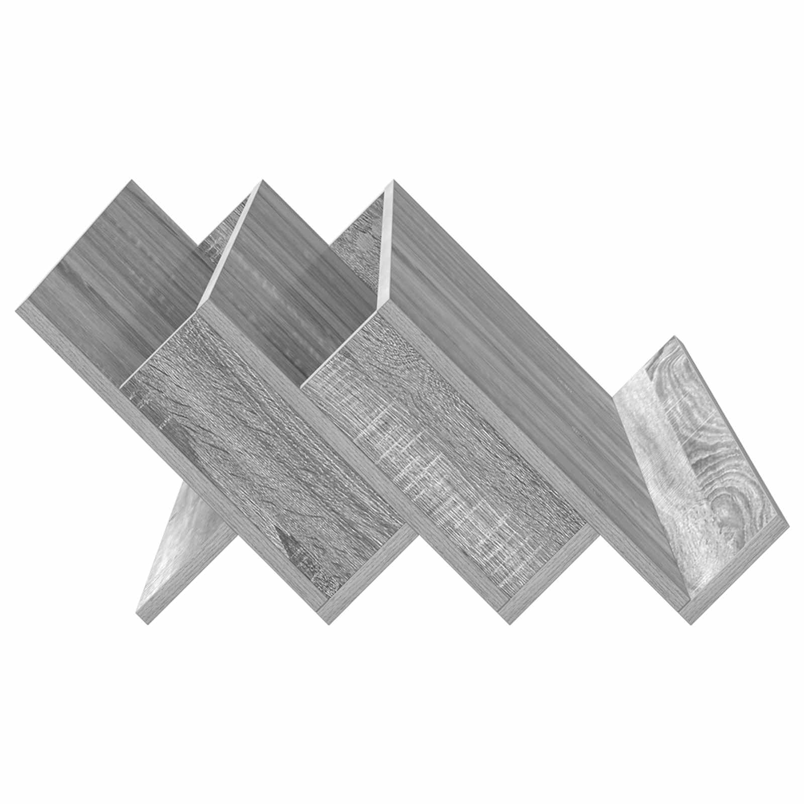 Polica za časopise s policom Siva Sonoma 90 x 53 x 28,5 cm