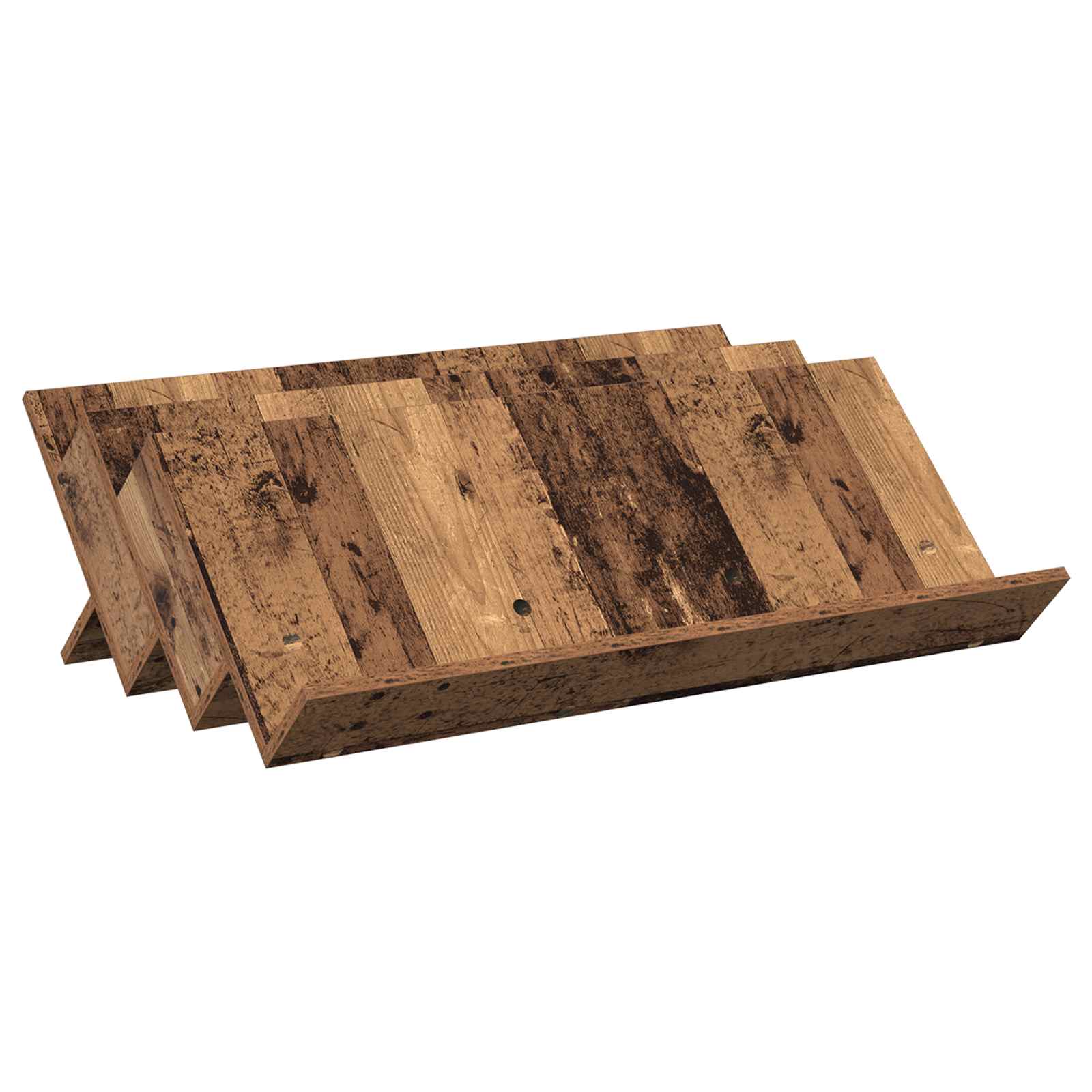 Polica za časopise s policom Staro drvo 90 x 53 x 28,5 cm