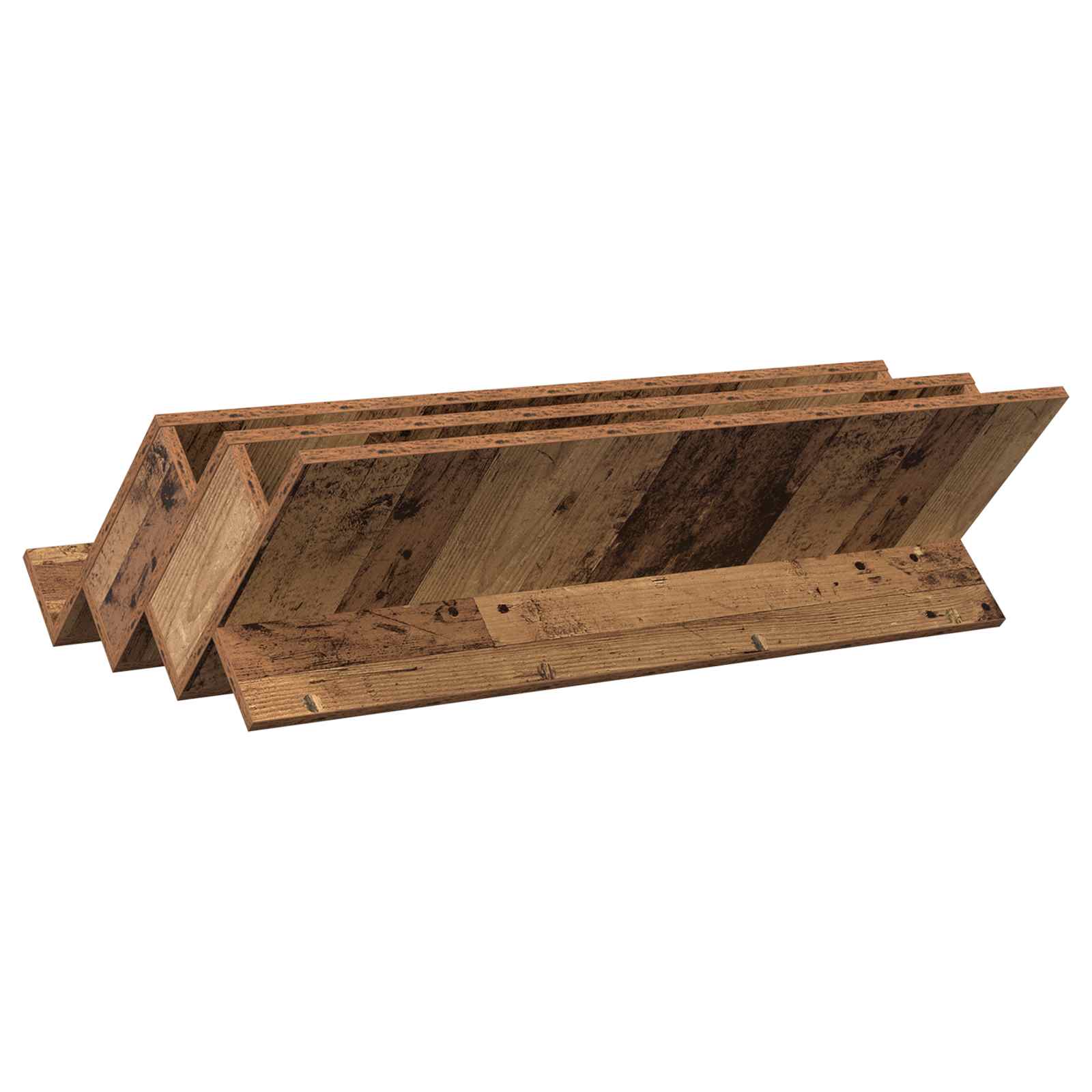Polica za časopise s policom Staro drvo 90 x 53 x 28,5 cm