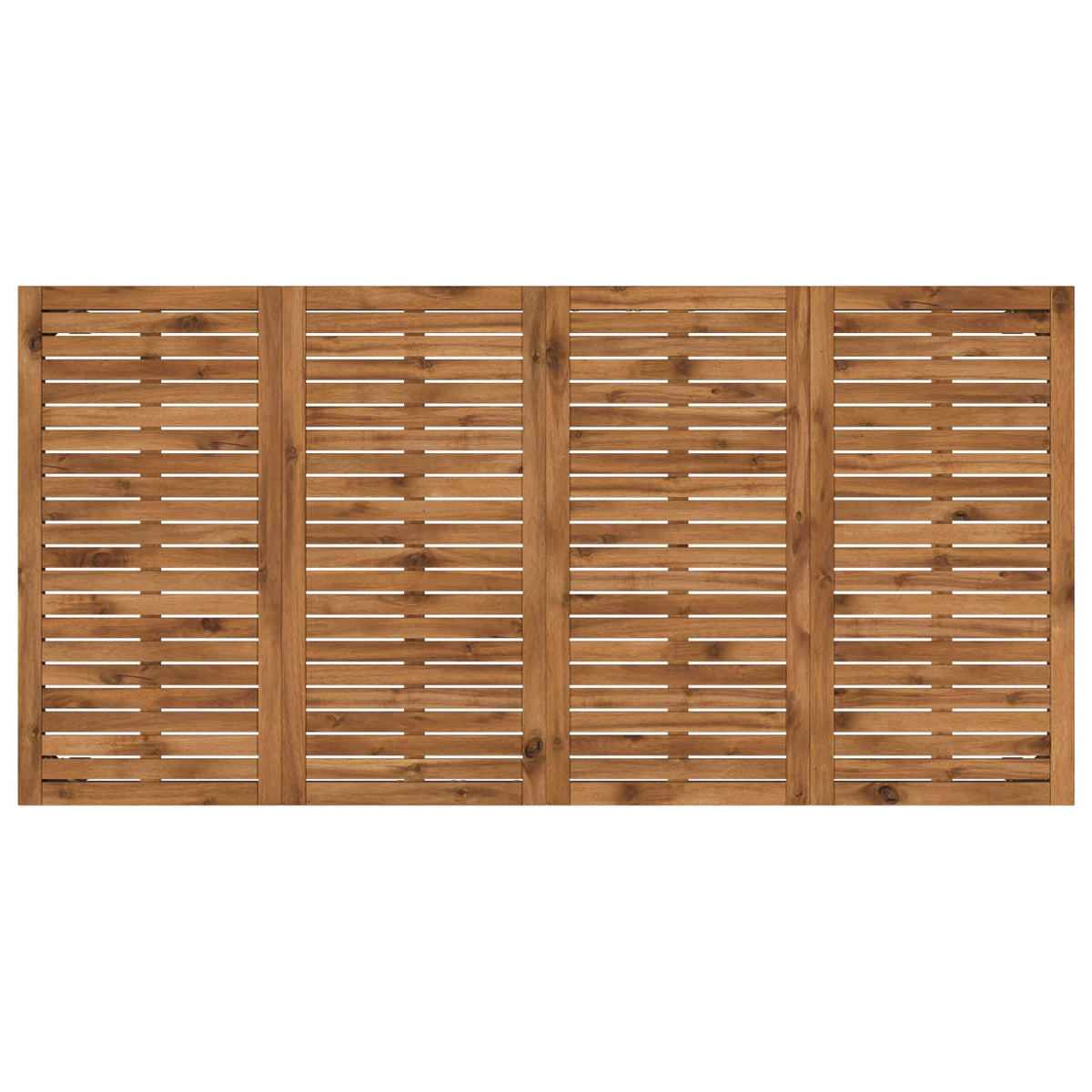 Stol za večeru u vrtu Prirodna i crna 180 x 88,5 x 75 cm