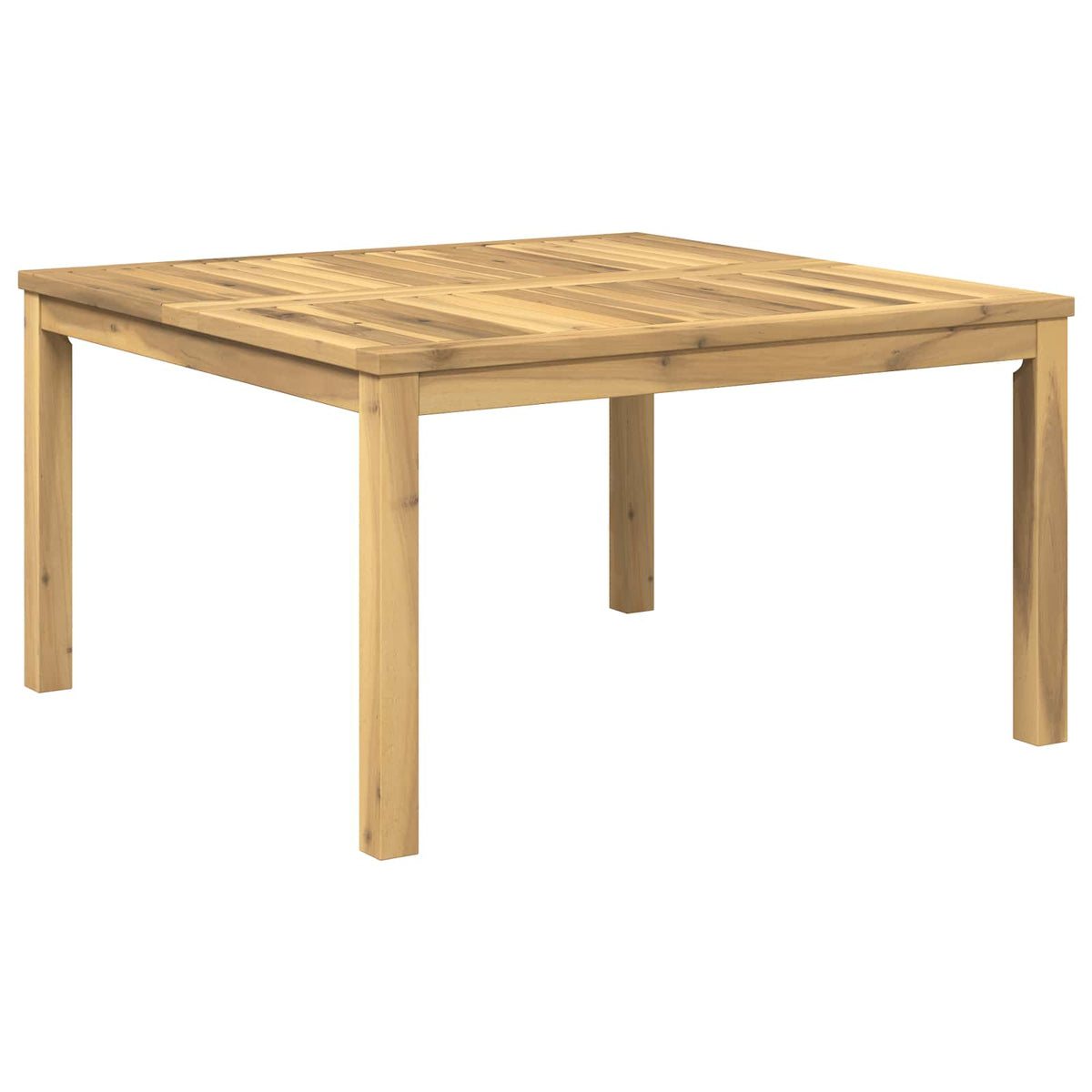 Stolić za kavu Bijela 80 x 80,5 x 45 cm Čvrsto drvo akacije