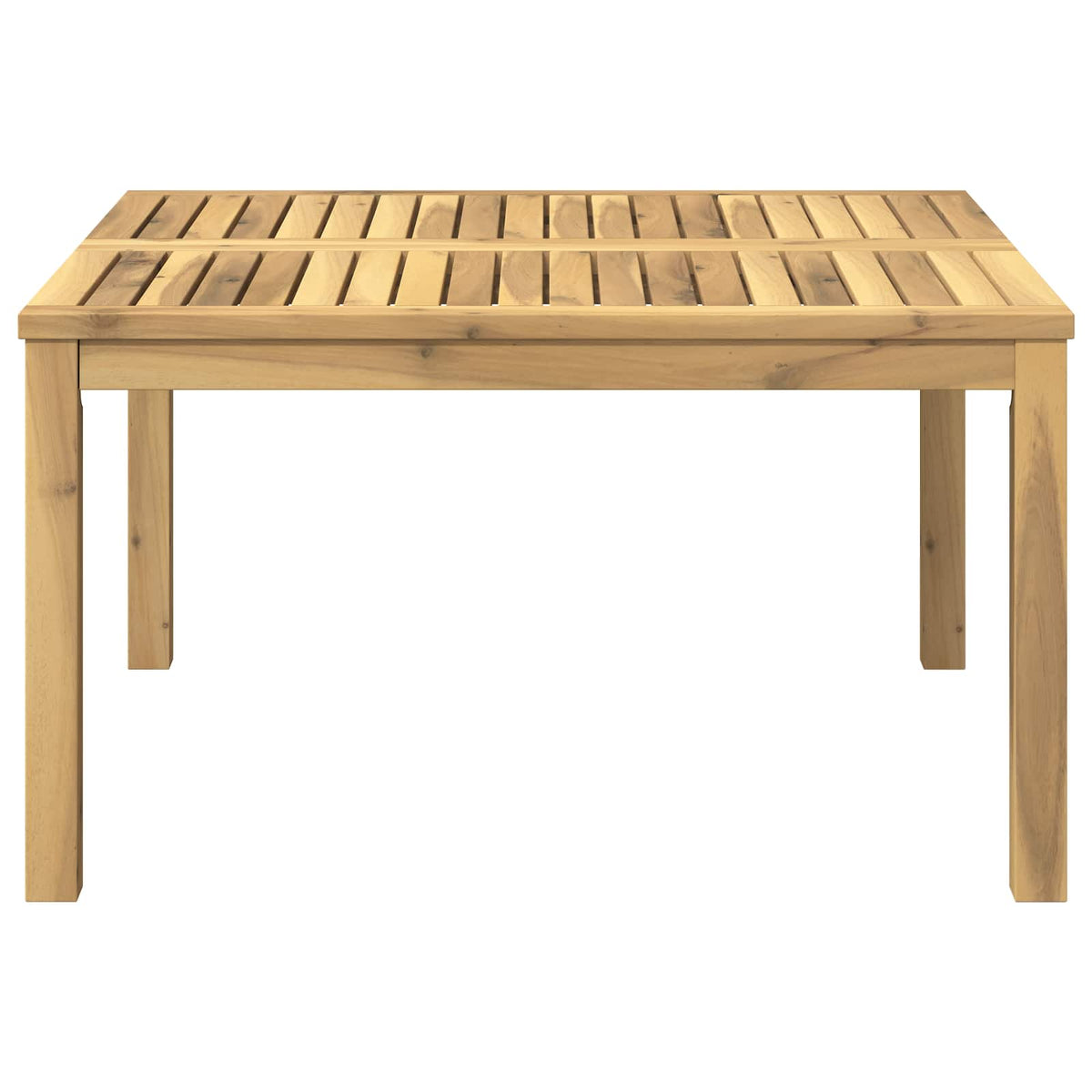 Stolić za kavu Bijela 80 x 80,5 x 45 cm Čvrsto drvo akacije
