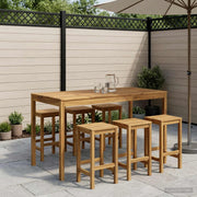 Stol za bar u vrtu Bijela 180 x 88,5 x 105 cm
