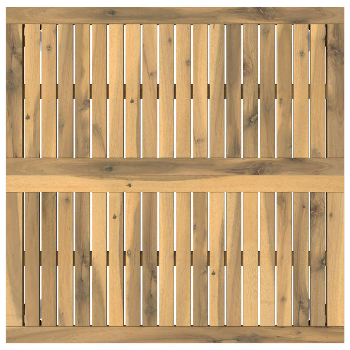 Stolić za kavu Bijela 80 x 80,5 x 45 cm Čvrsto drvo akacije