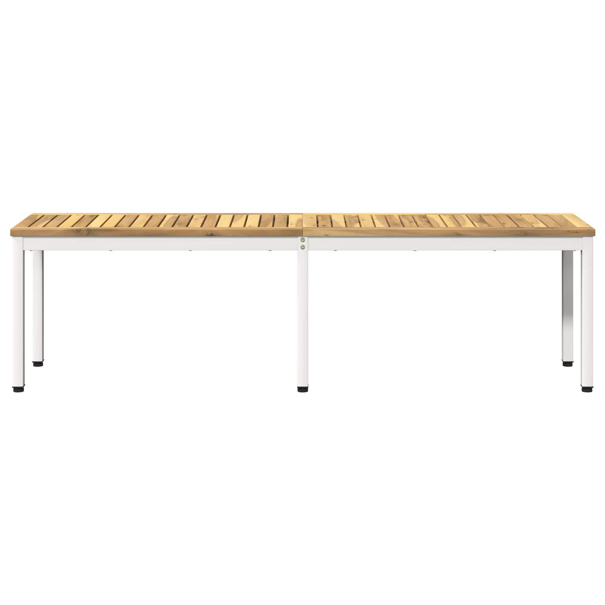 Vrtna klupa 161 x 35 x 45 cm Čvrsto drvo akacije Bijela
