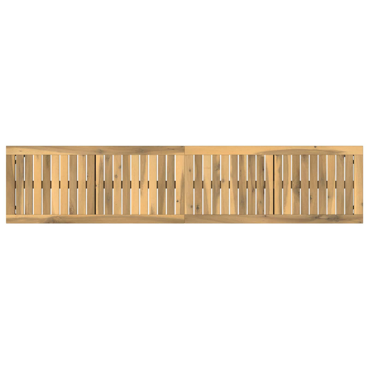 Vrtna klupa 161 x 35 x 45 cm Čvrsto drvo akacije Bijela