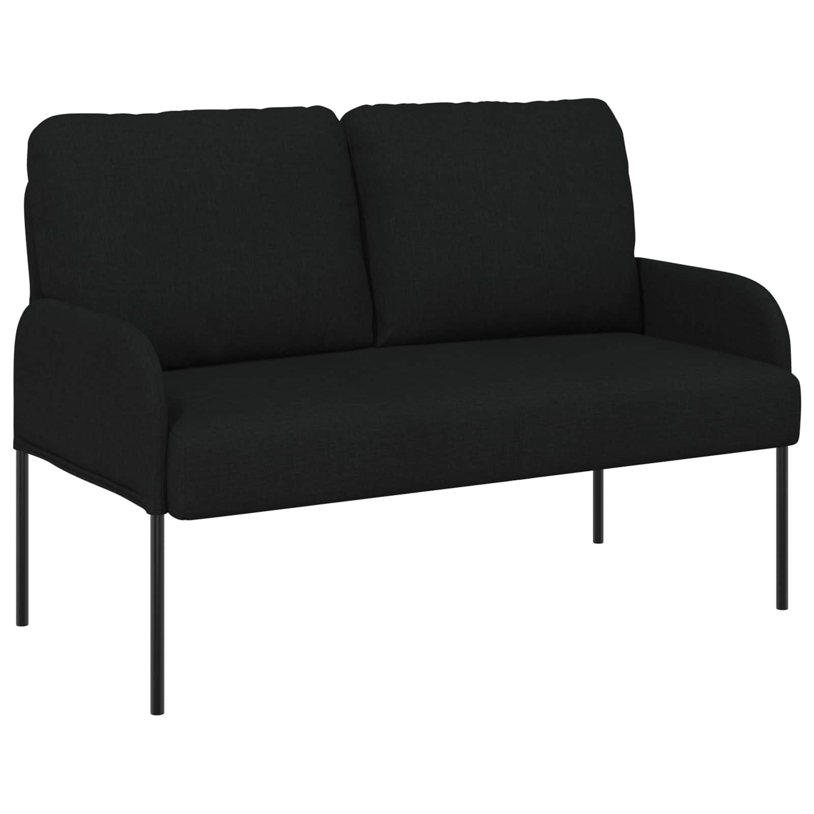 Setovi sofa s jastukom 3 pcs Crna 115 x 56 x 80 cm Šperploča