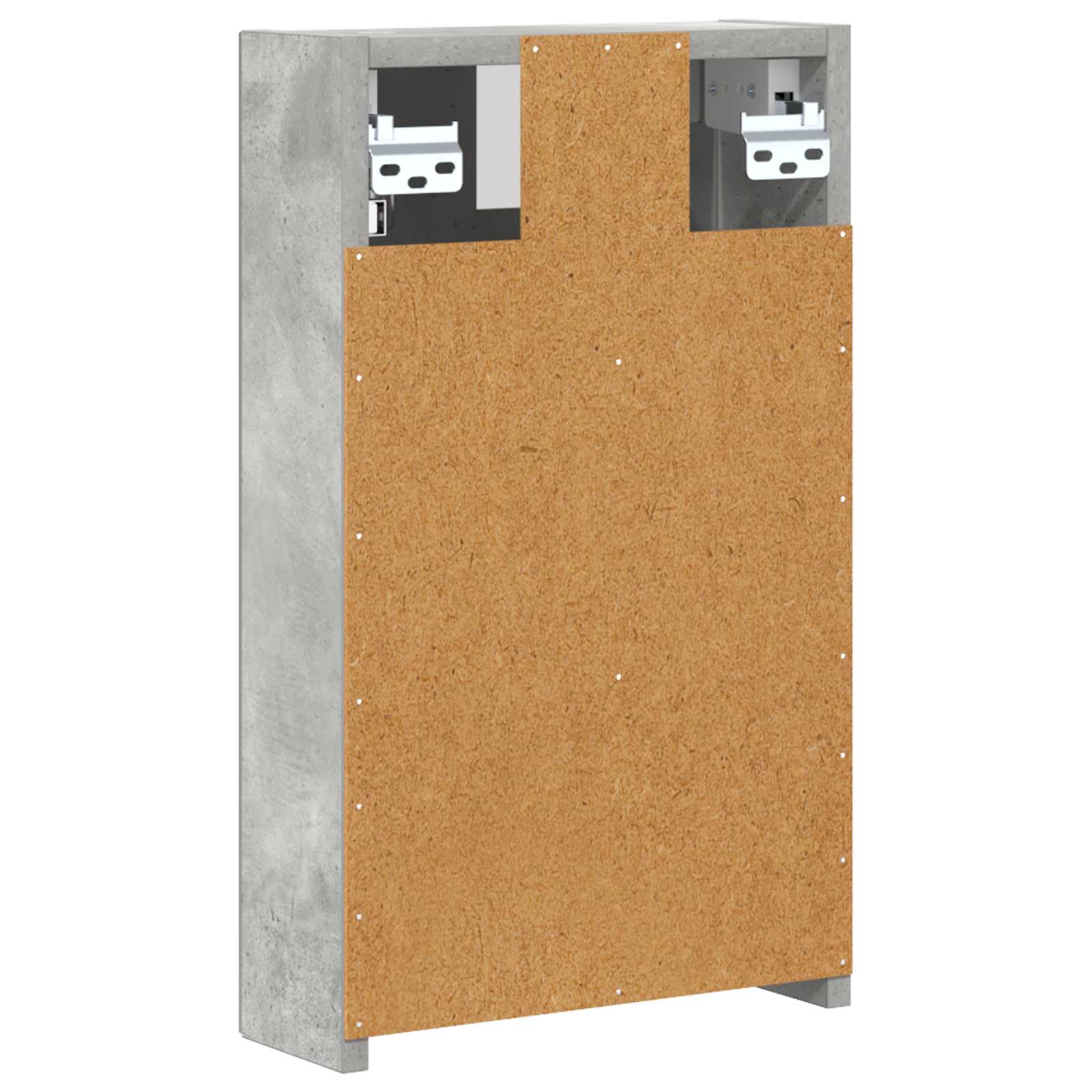 Kupaonski ormar s ogledalom Betonski sivi 30 x 10,5 x 50 cm