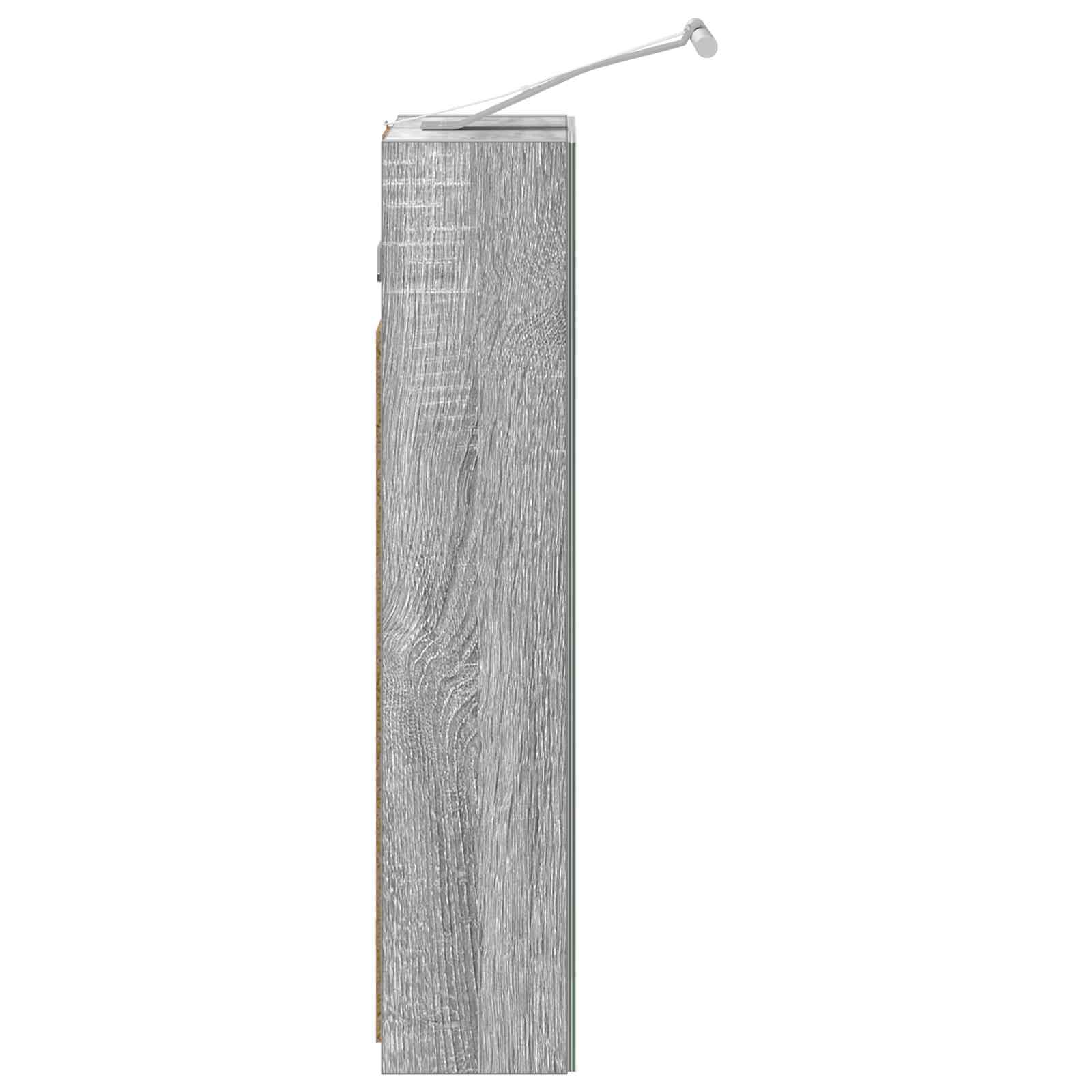 Kupaonski ormar s ogledalom Zidne Siva Sonoma 30 x 10,5 x 50 cm