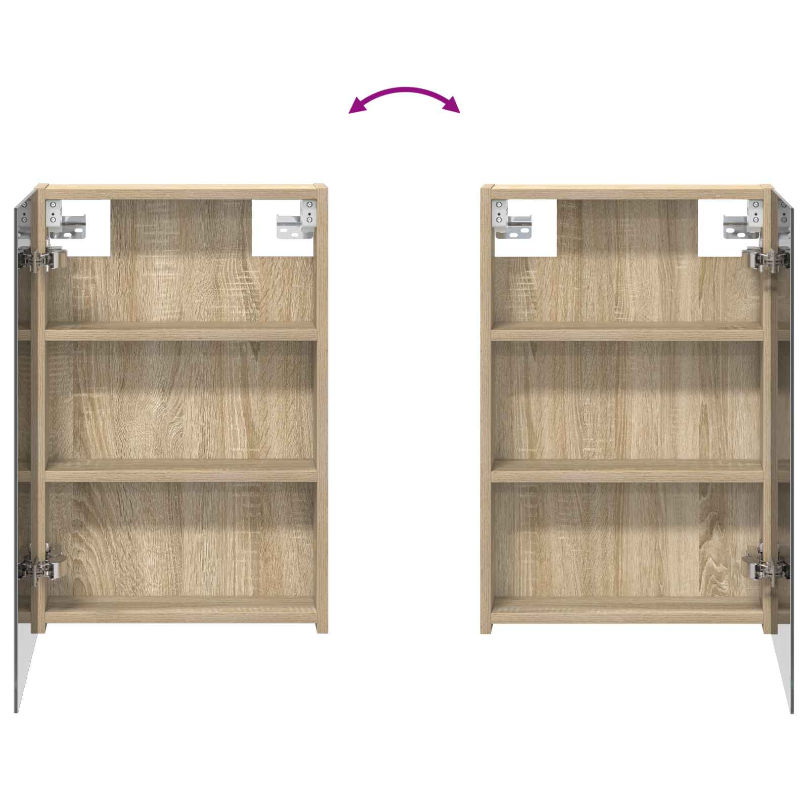 Kupaonski ormar s ogledalom Sonoma hrast 40 x 10,5 x 60,5 cm