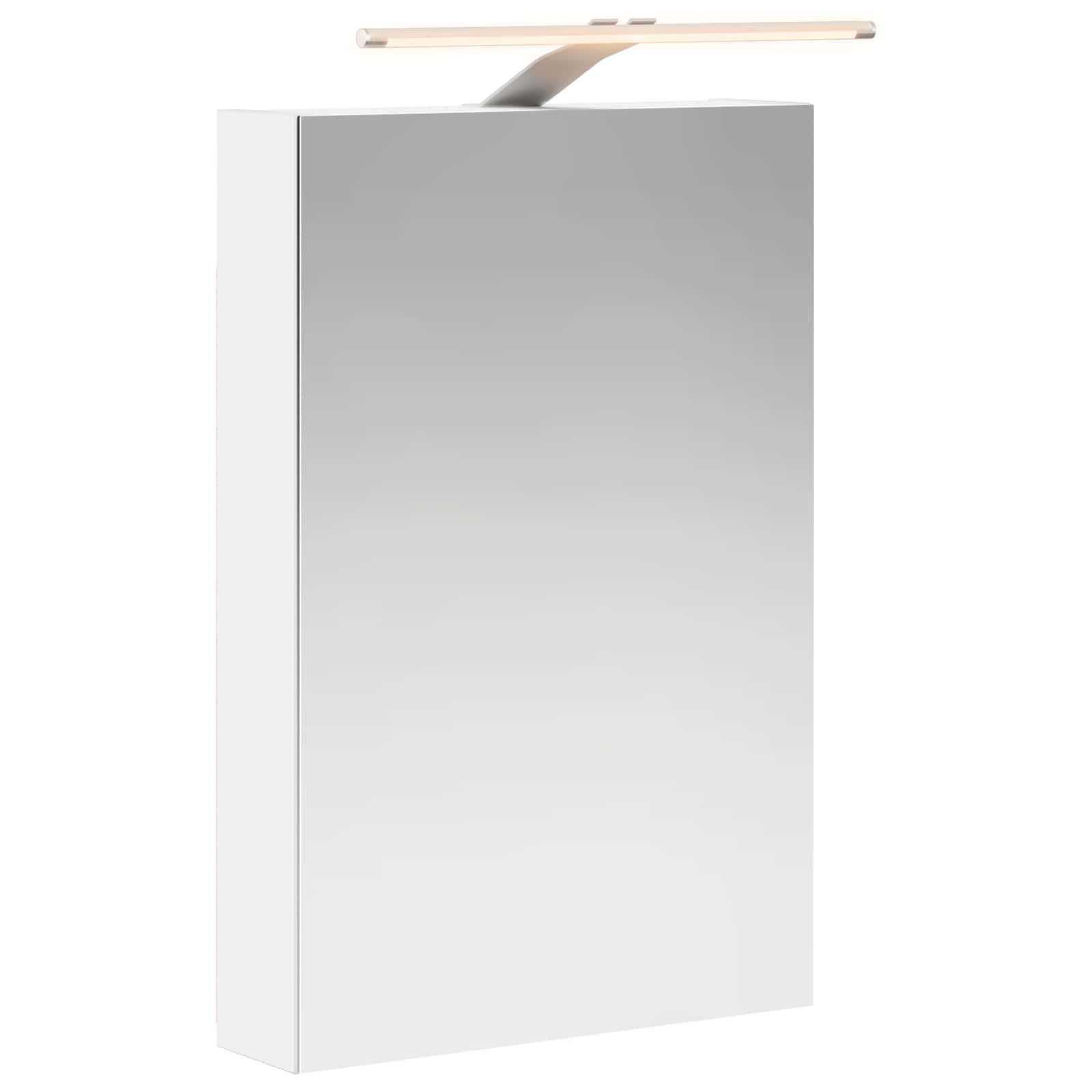 Kupaonski ormar s ogledalom Zidne Bijelo 40 x 10,5 x 60,5 cm