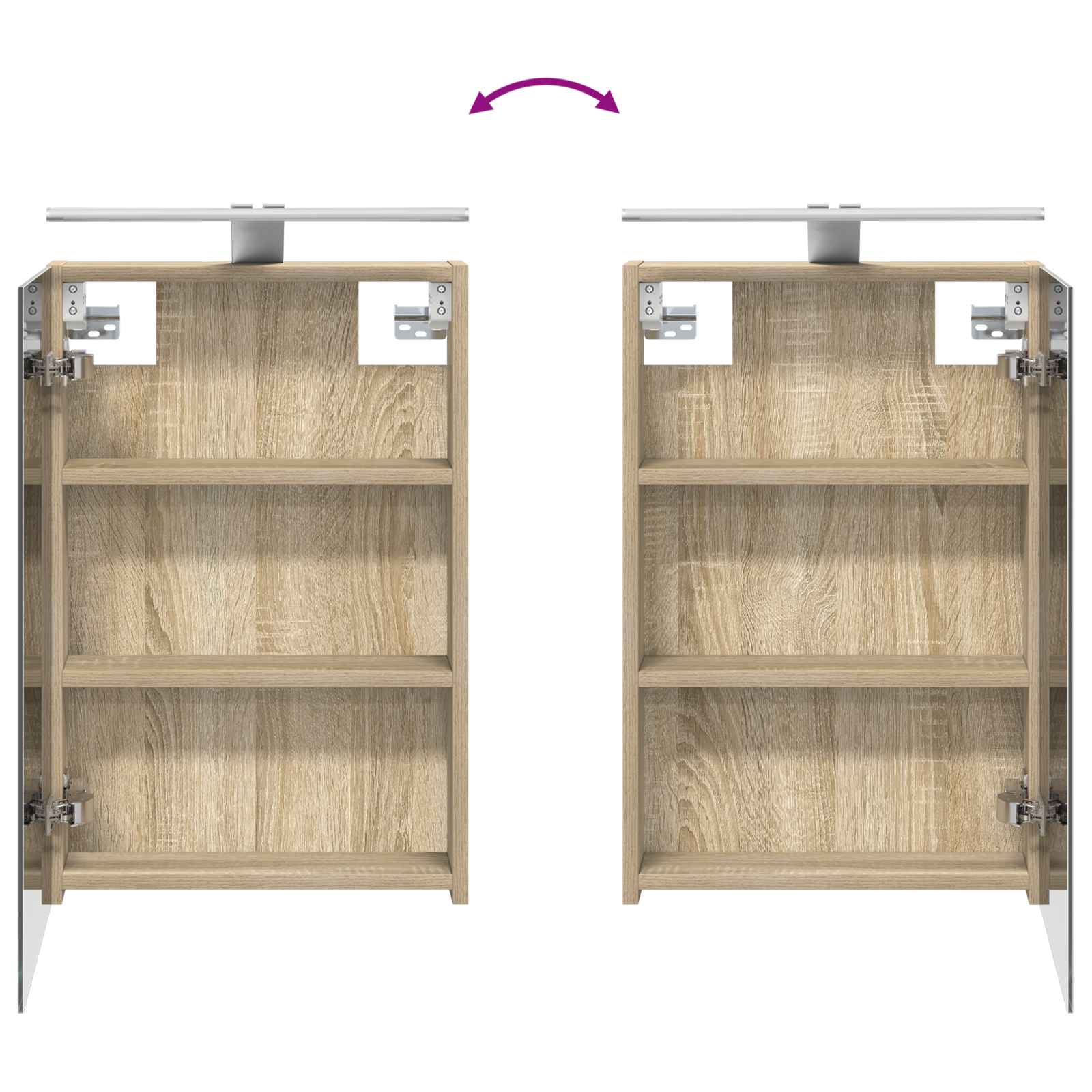 Kupaonski ormar s ogledalom Sonoma hrast 40 x 10,5 x 60,5 cm