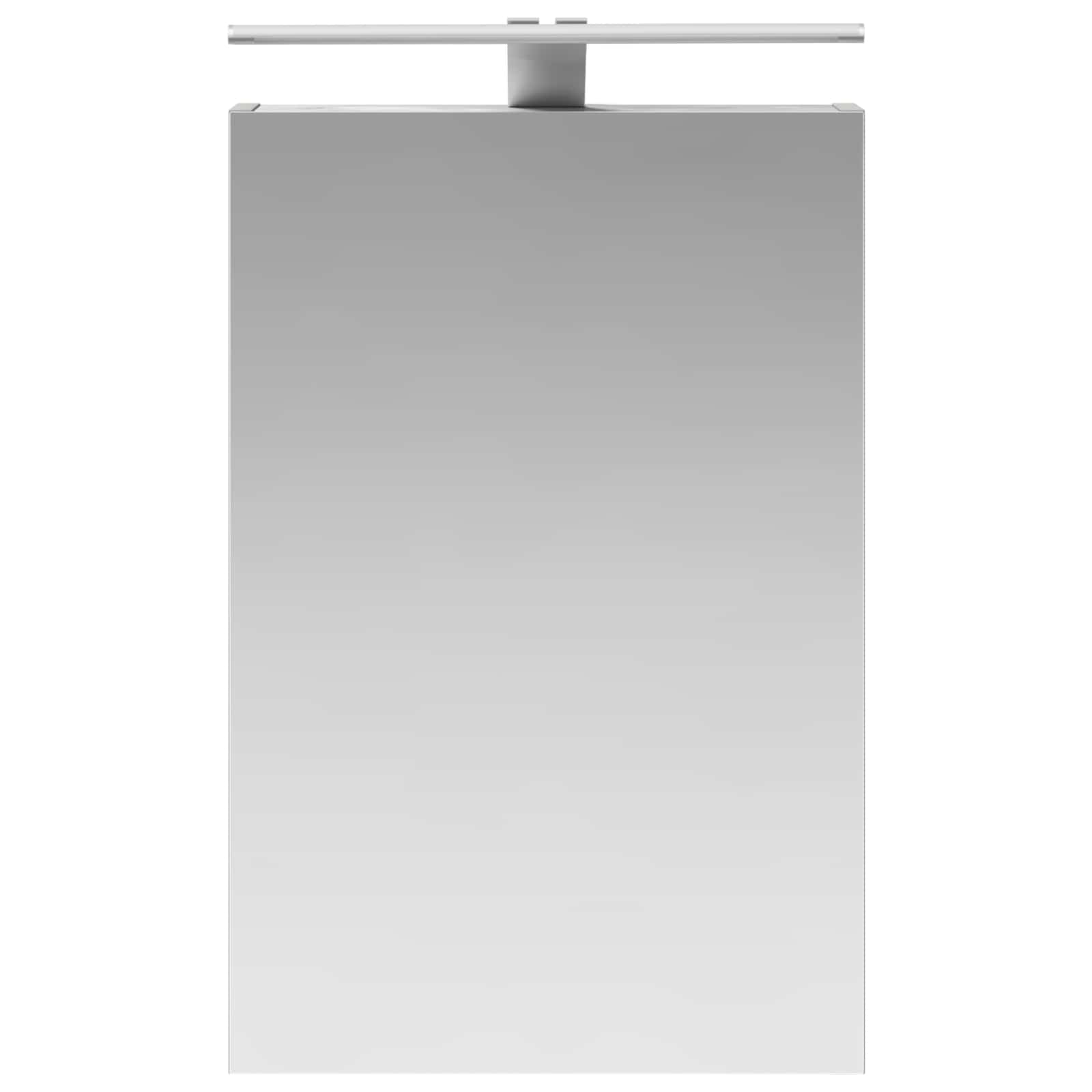 Kupaonski ormar s ogledalom Betonski sivi 40 x 10,5 x 60,5 cm