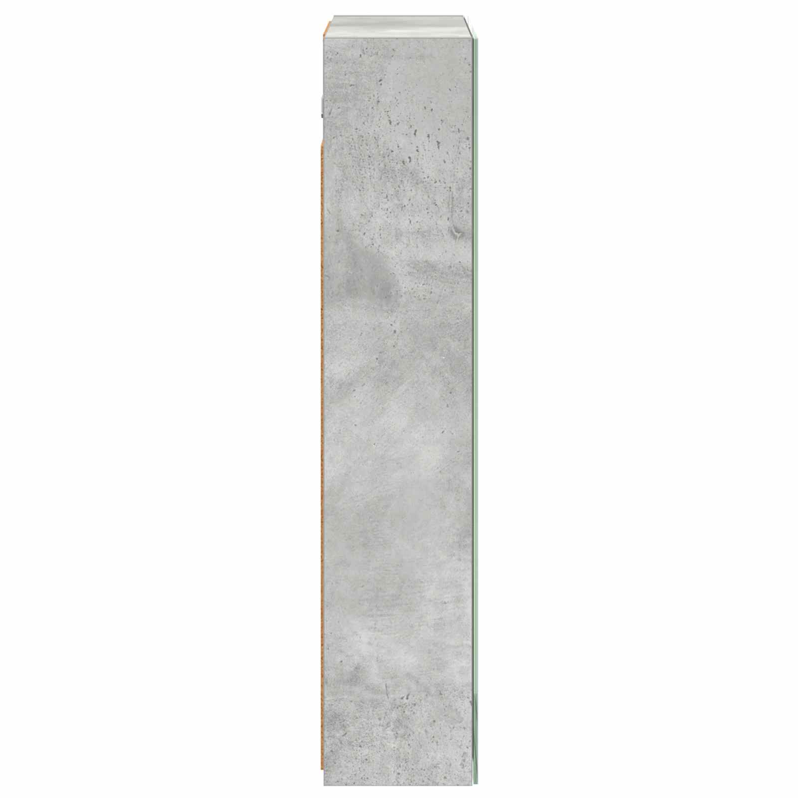 Kupaonski ormar s ogledalom Betonski sivi 50 x 14,5 x 70 cm