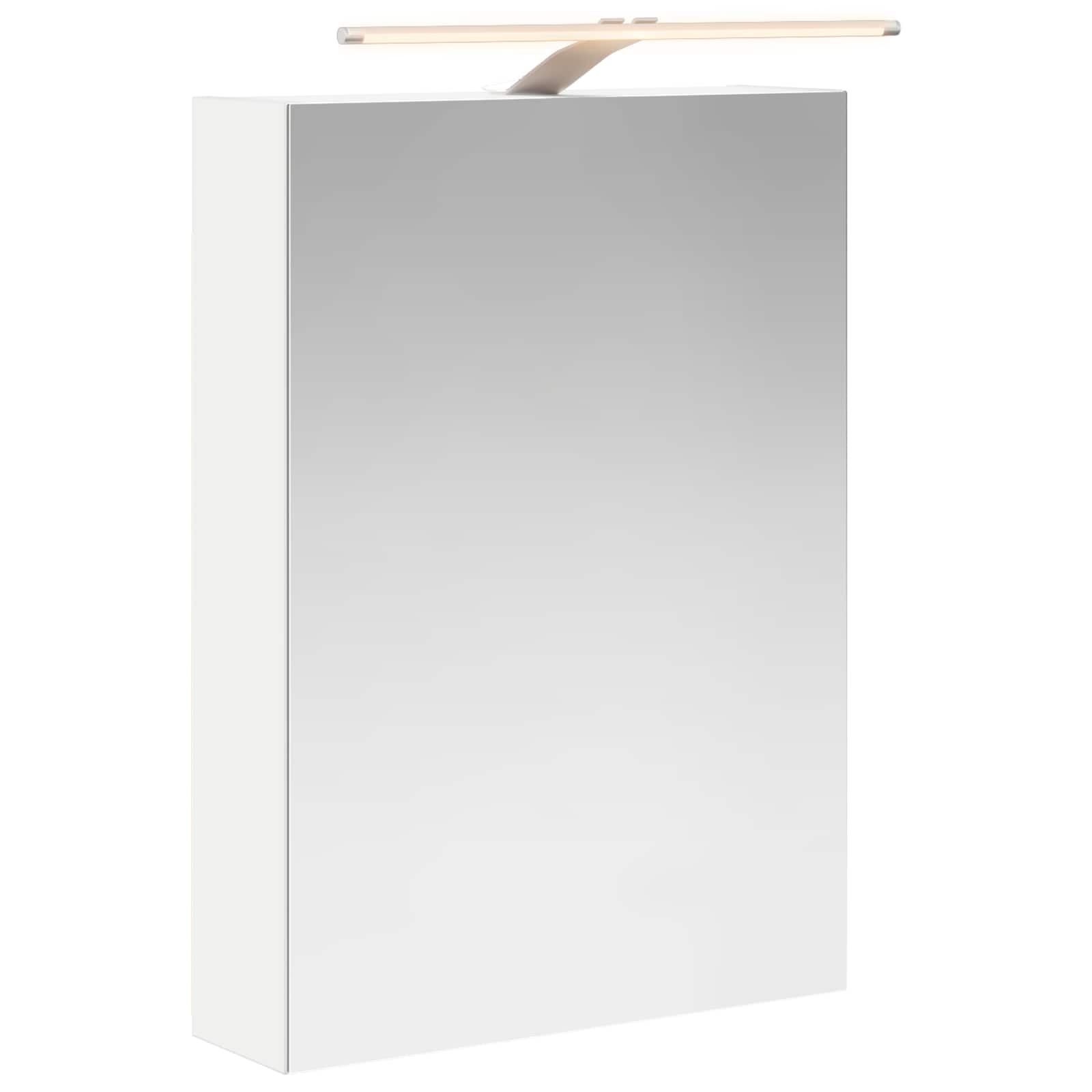 Kupaonski ormar s ogledalom s policom Bijelo 50 x 14,5 x 70 cm