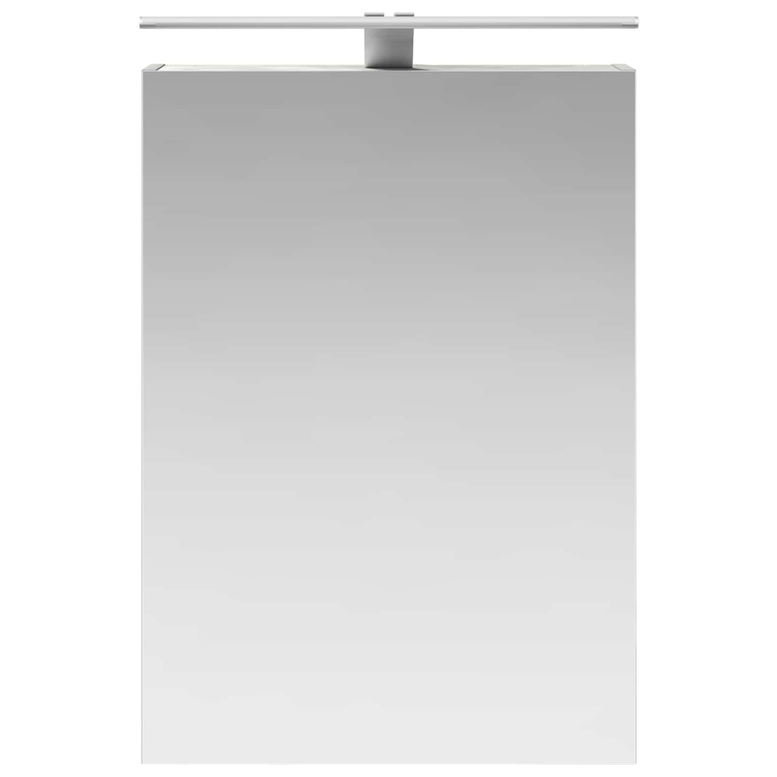 Kupaonski ormar s ogledalom Betonski sivi 50 x 14,5 x 70 cm