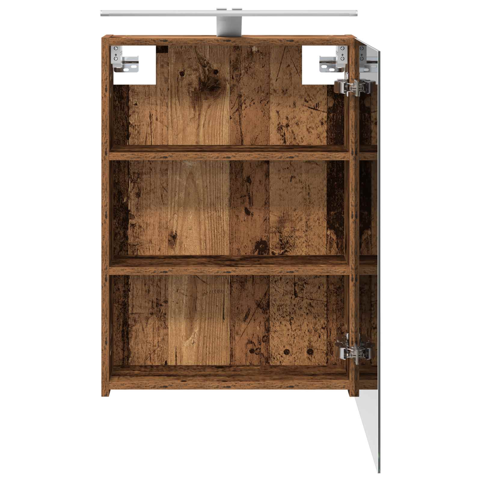 Kupaonski ormar s ogledalom Zidne Staro drvo 50 x 14,5 x 70 cm