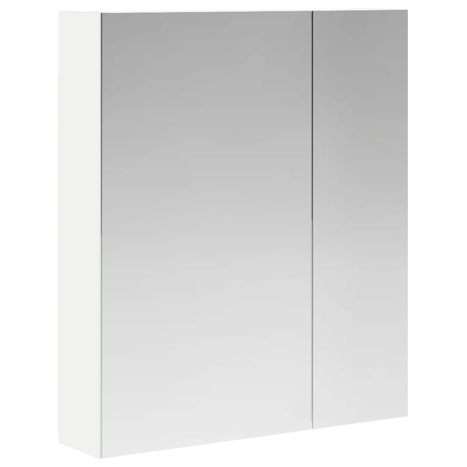 Kupaonski ormar s ogledalom s policom Bijelo 60 x 14,5 x 70 cm