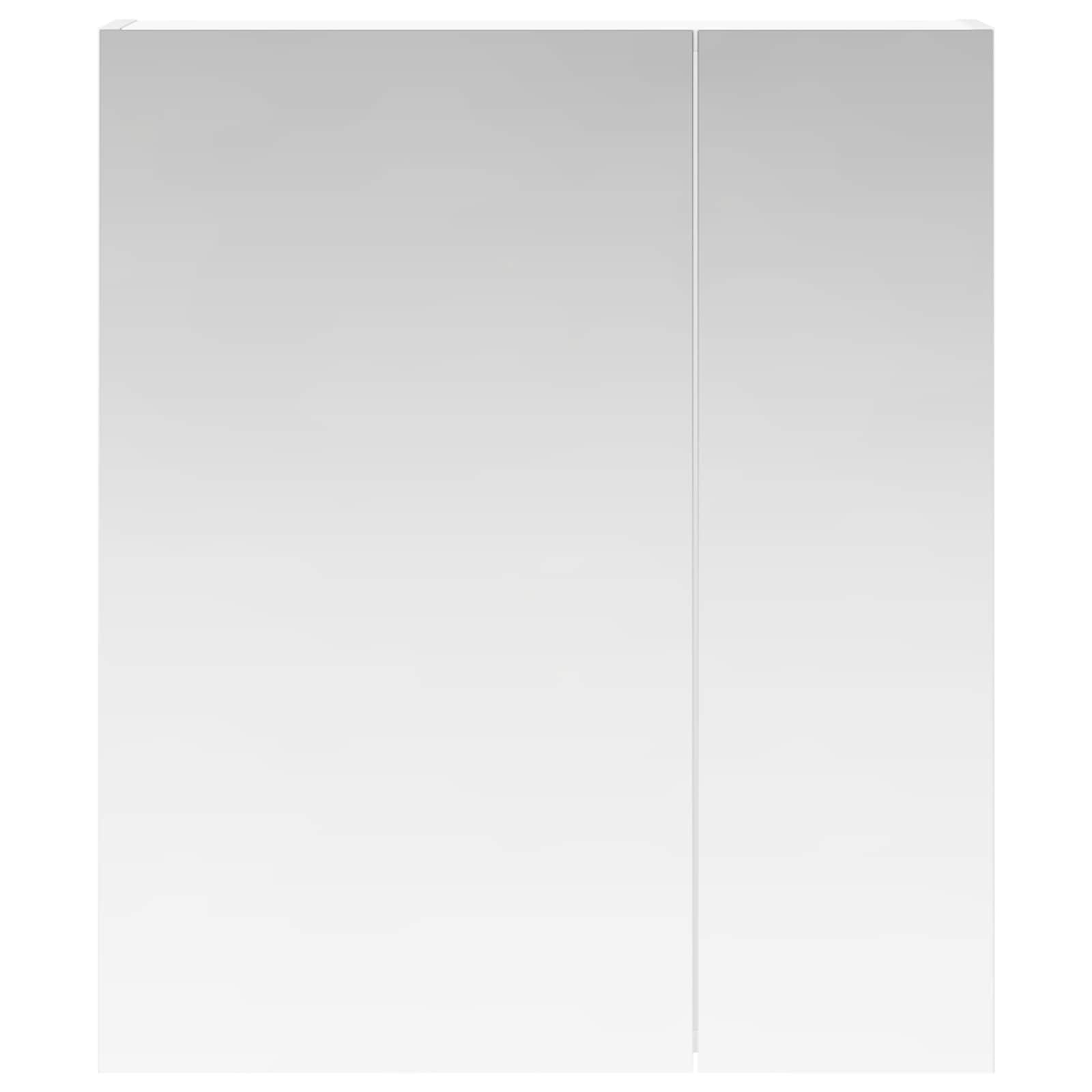 Kupaonski ormar s ogledalom s policom Bijelo 60 x 14,5 x 70 cm