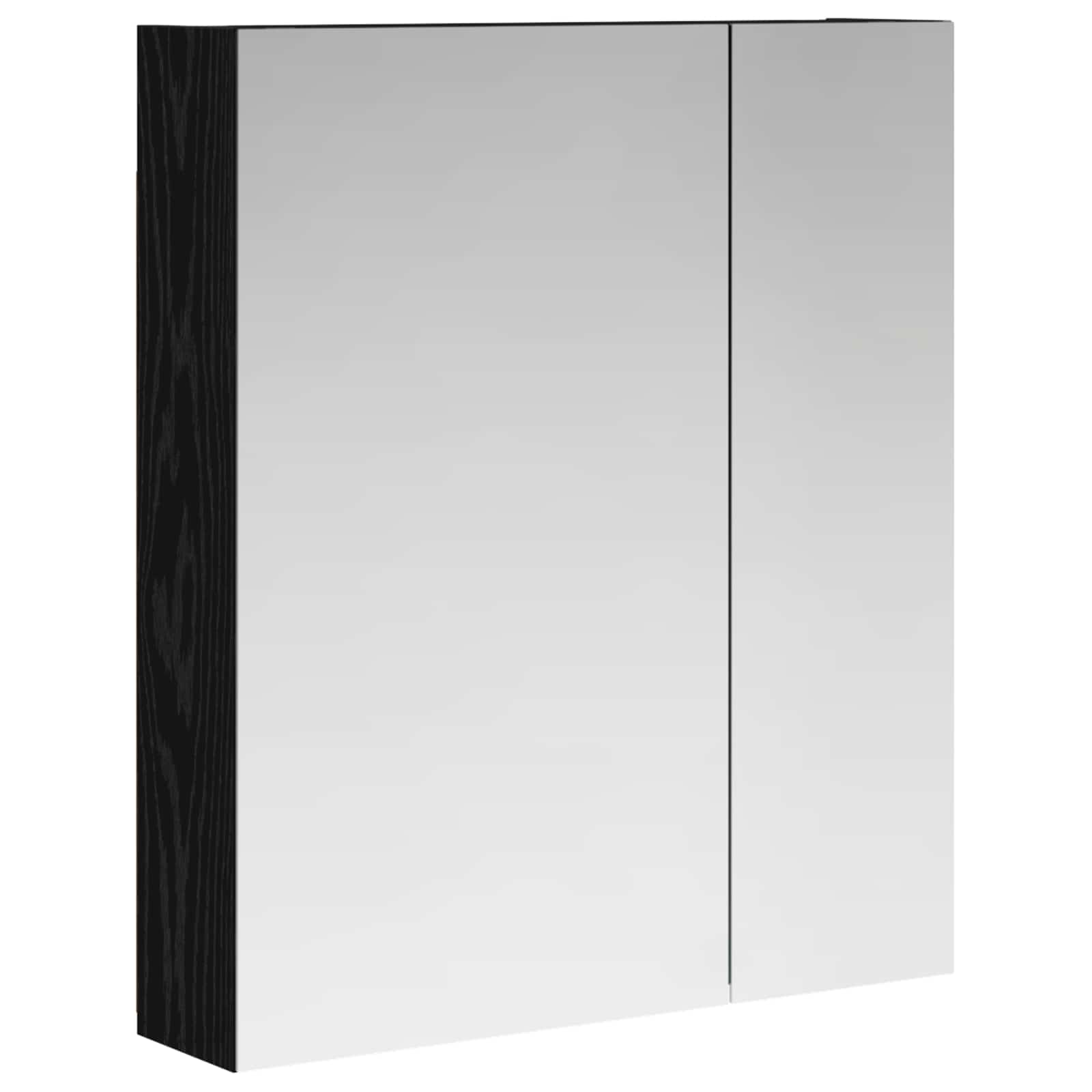 Kupaonski ormar s ogledalom Zidne Crni hrast 60 x 14,5 x 70 cm