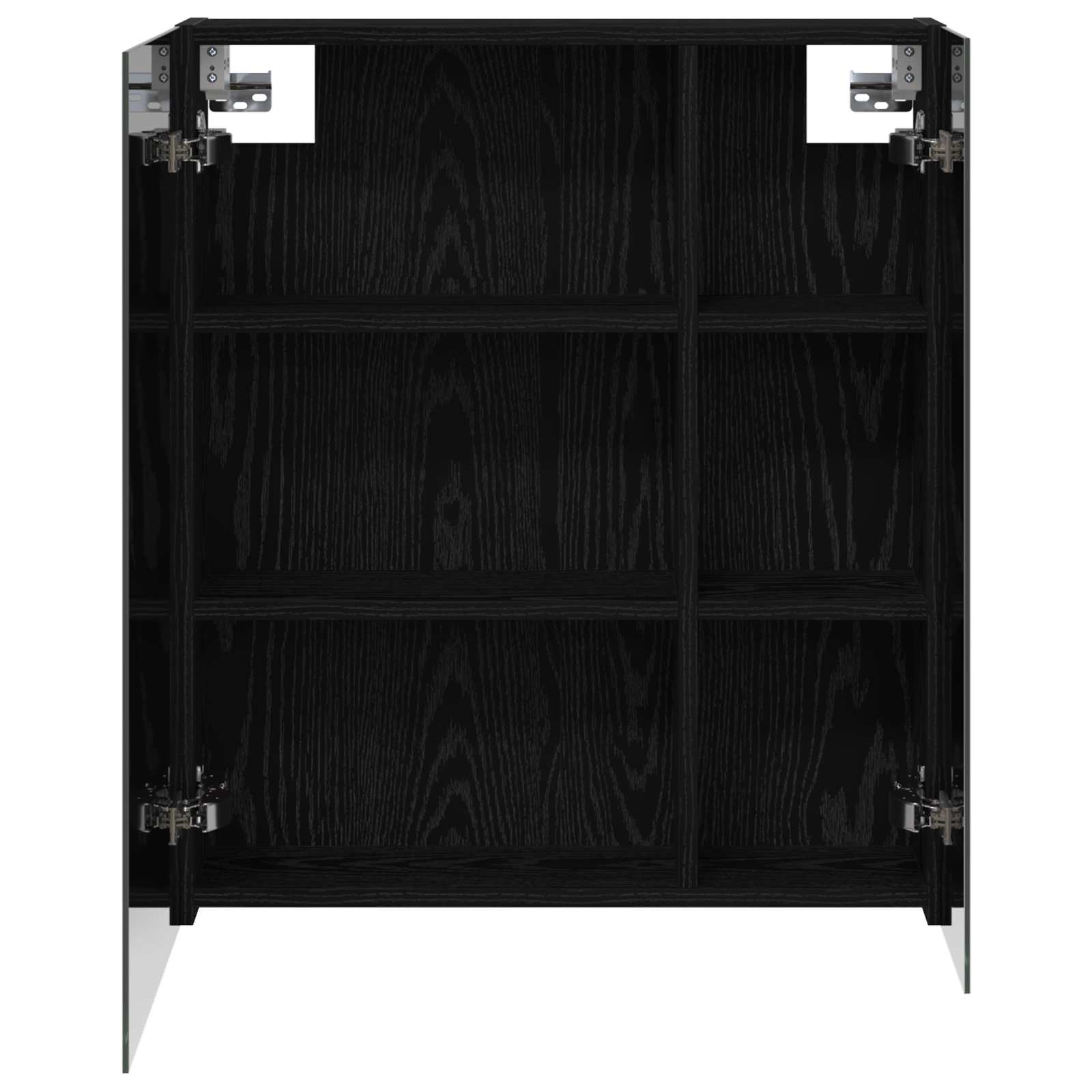Kupaonski ormar s ogledalom Zidne Crni hrast 60 x 14,5 x 70 cm