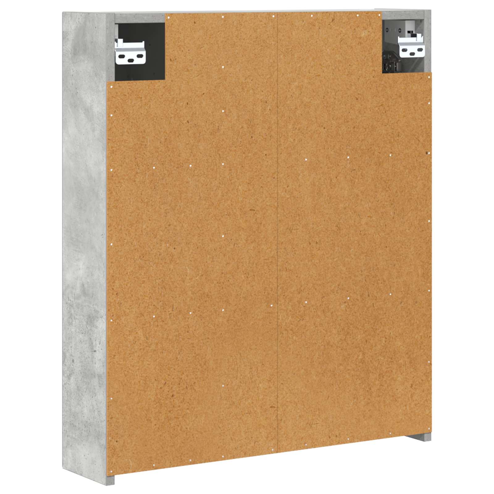 Kupaonski ormar s ogledalom Betonski sivi 60 x 14,5 x 70 cm