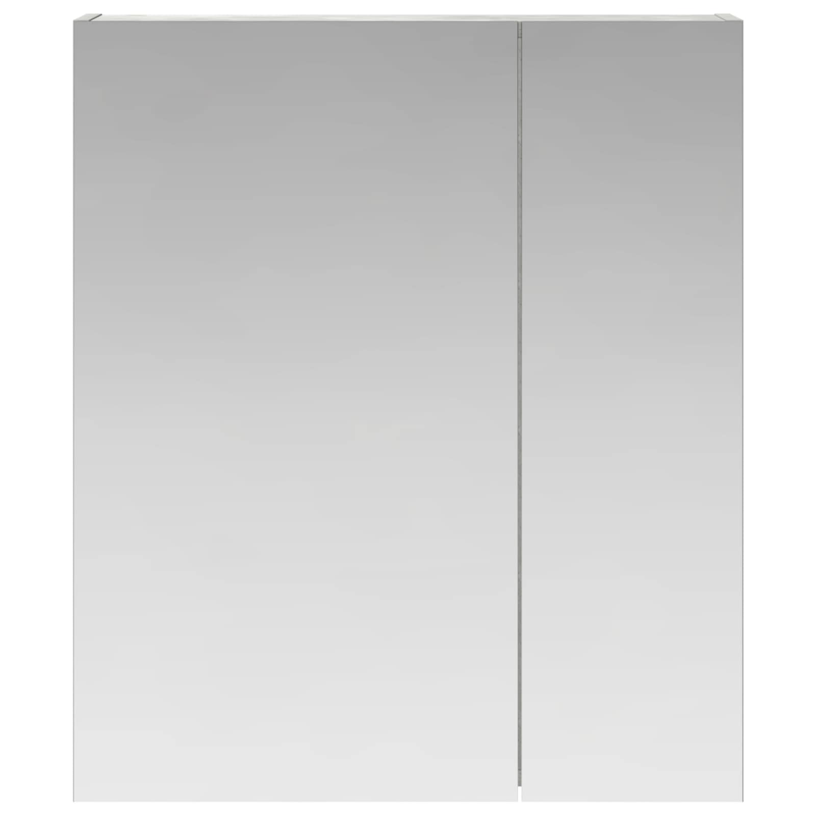 Kupaonski ormar s ogledalom Betonski sivi 60 x 14,5 x 70 cm