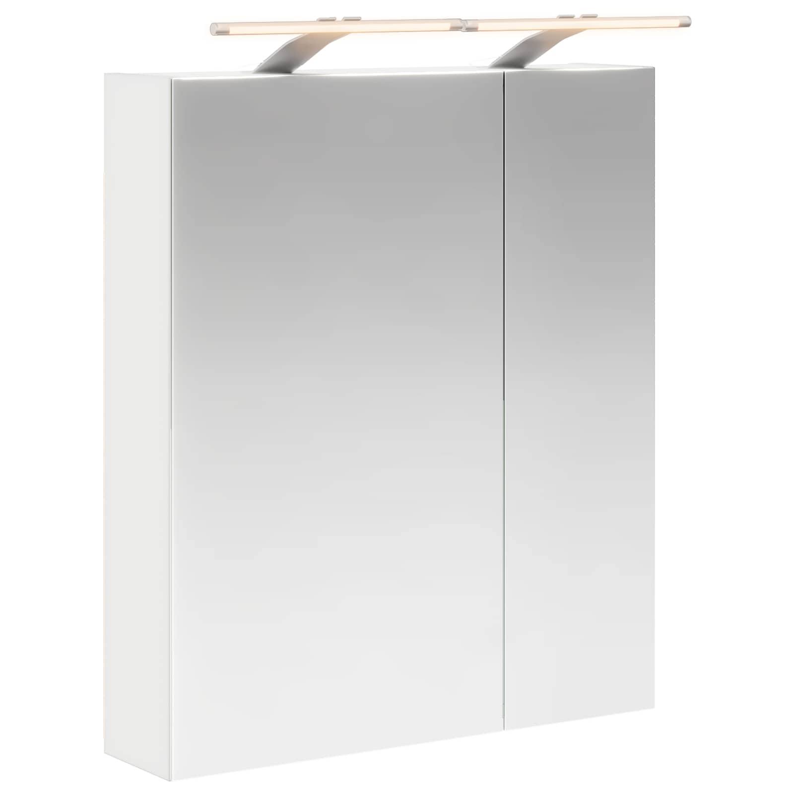 Kupaonski ormar s ogledalom s policom Bijelo 60 x 14,5 x 70 cm