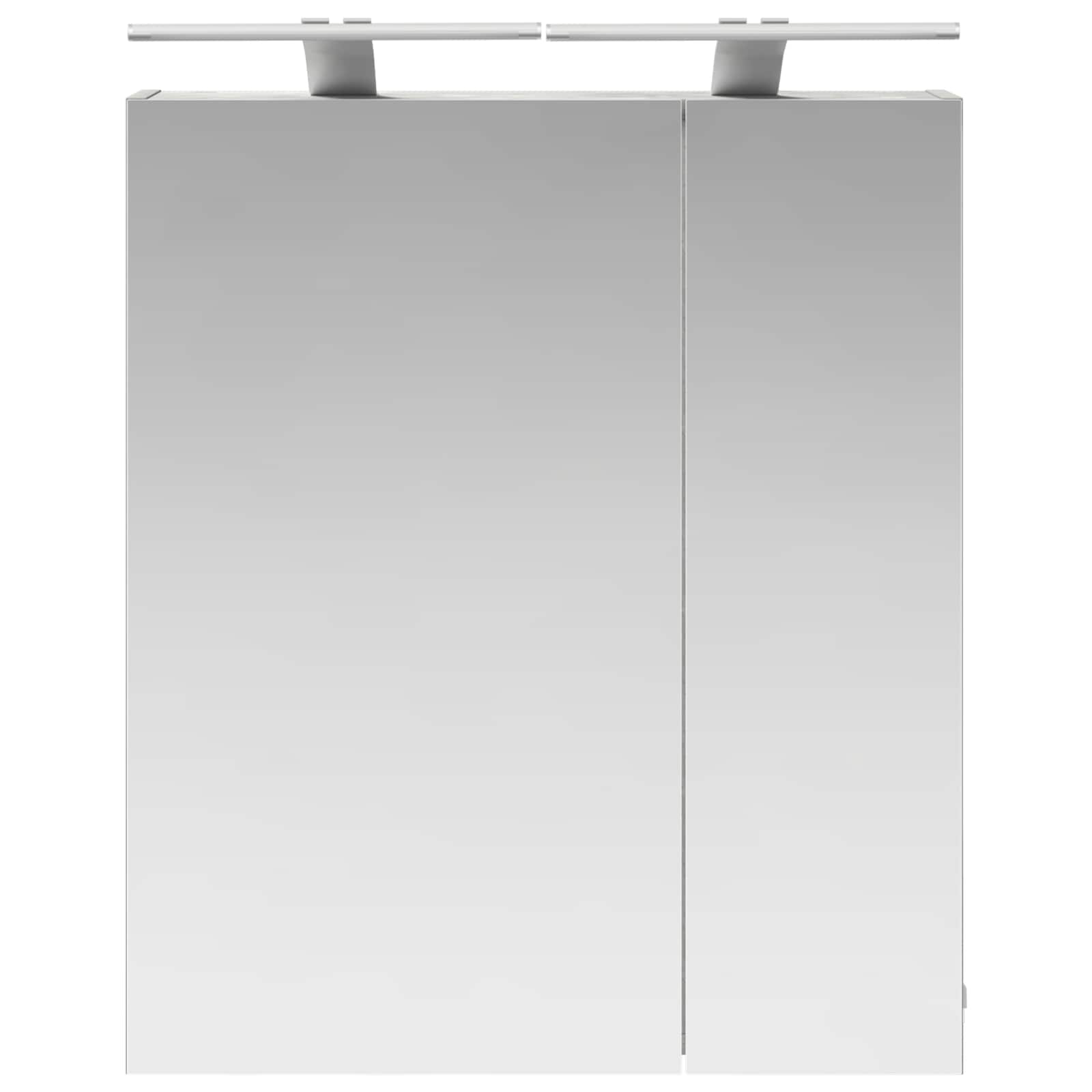Kupaonski ormar s ogledalom Betonski sivi 60 x 14,5 x 70 cm