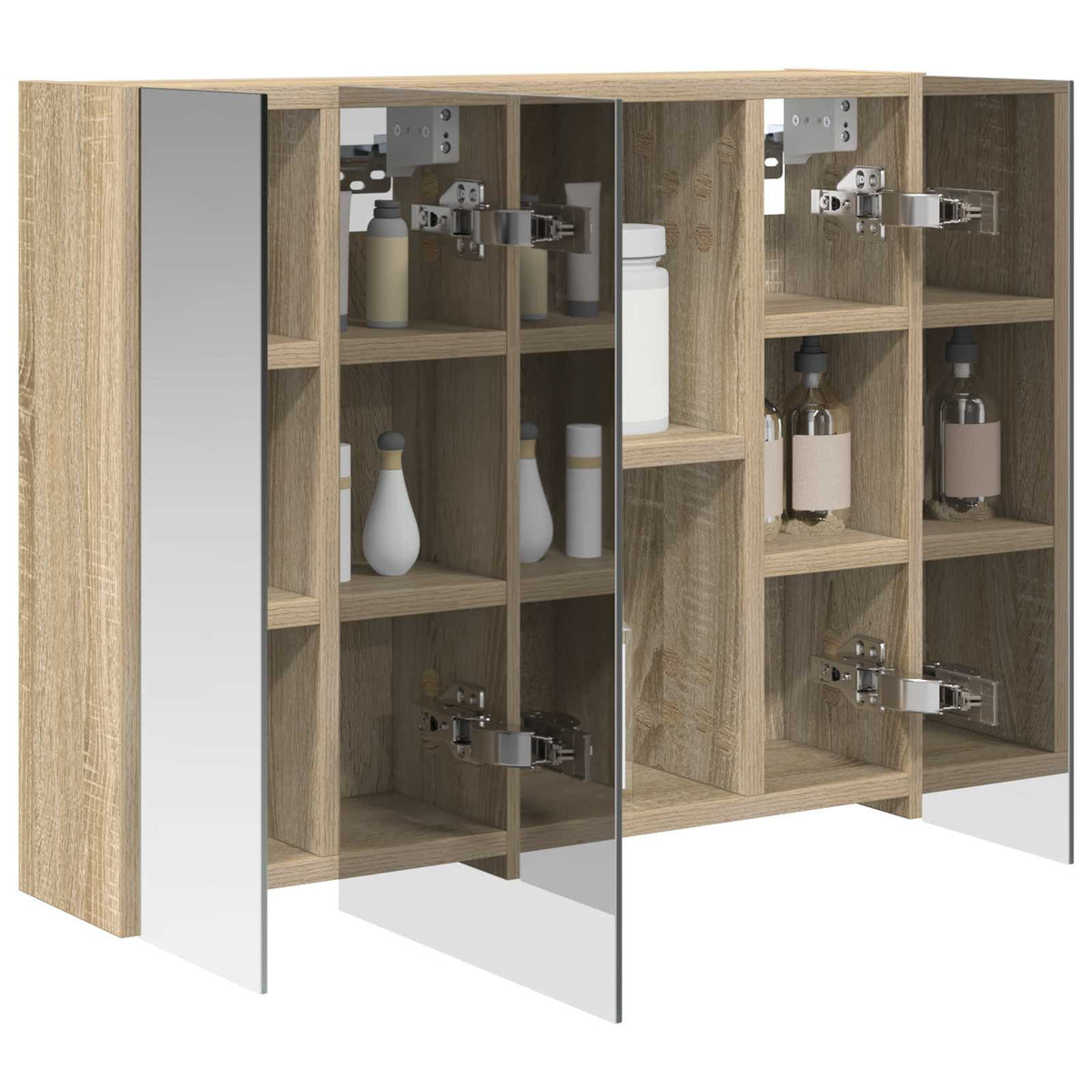 Kupaonski ormar s ogledalom Sonoma hrast 60 x 14,5 x 50 cm
