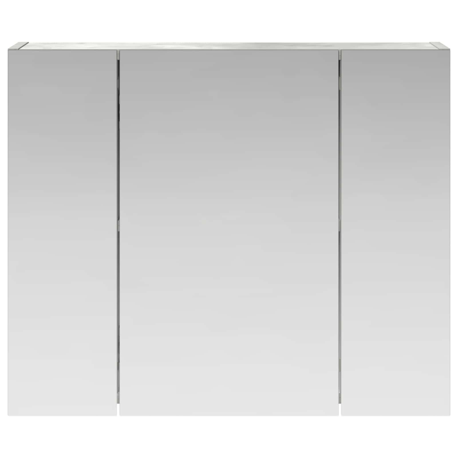 Kupaonski ormar s ogledalom Betonski sivi 60 x 14,5 x 50 cm