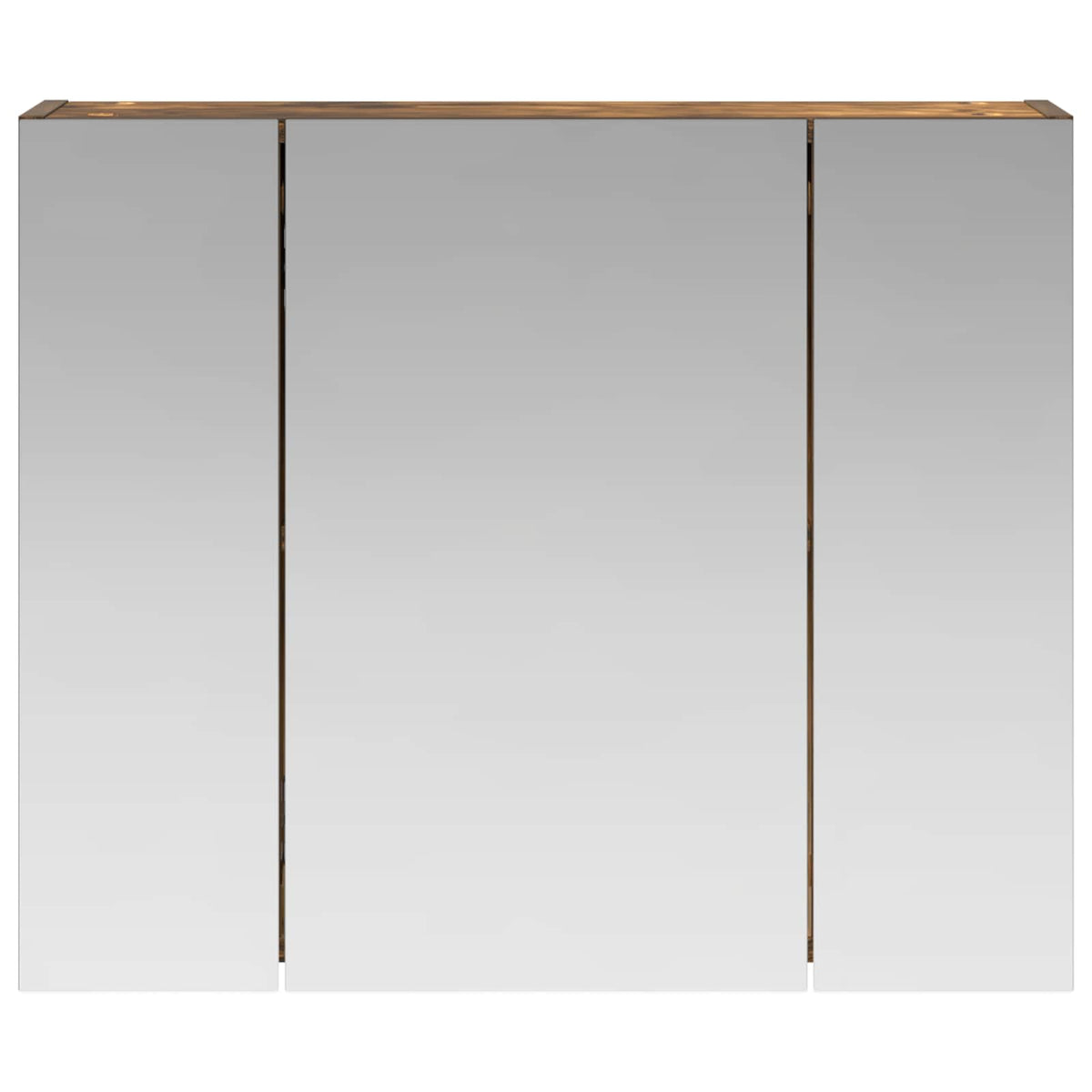Kupaonski ormar s ogledalom Dimljeni hrast 60 x 14,5 x 50 cm