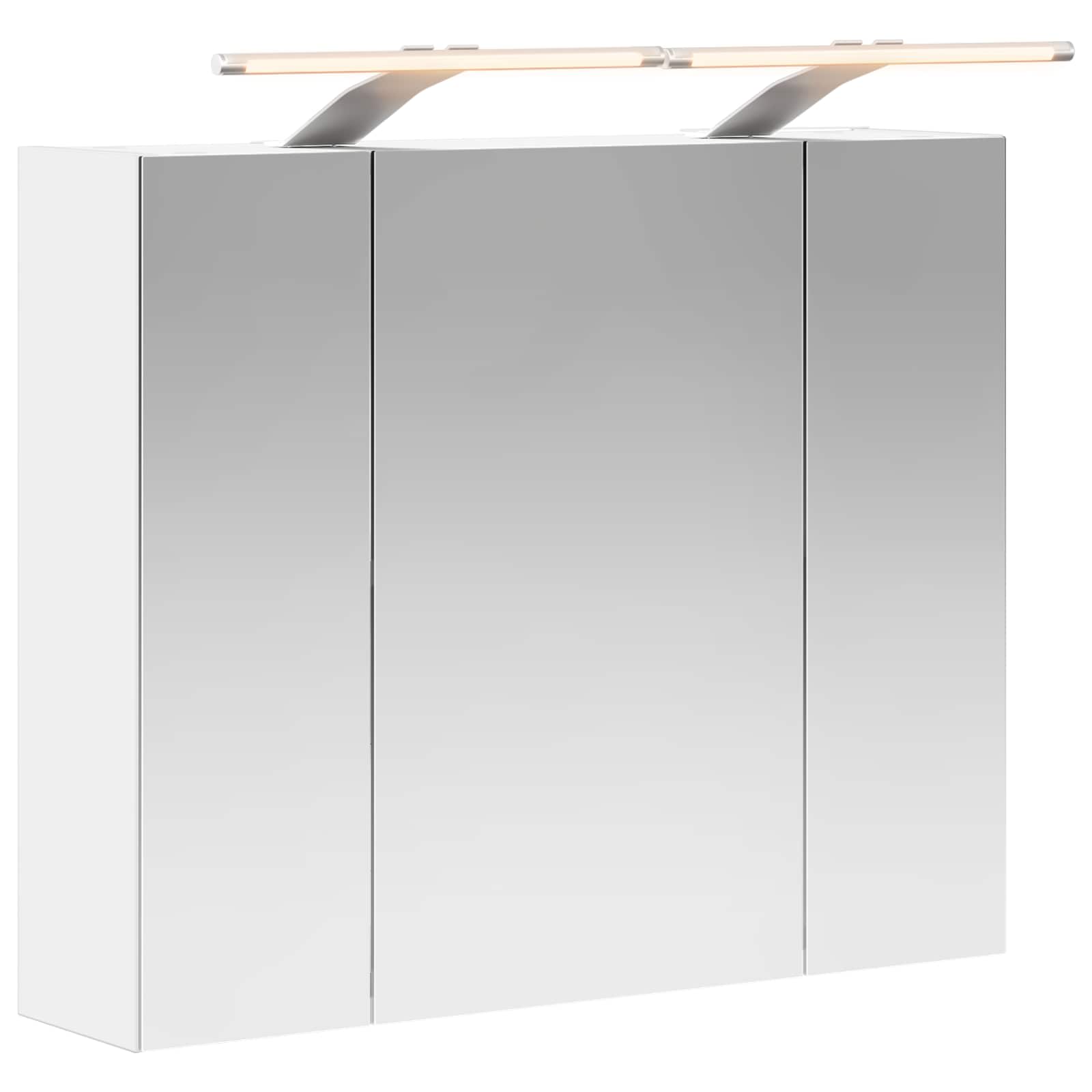 Kupaonski ormar s ogledalom Bijelo 60 x 14,5 x 50 cm