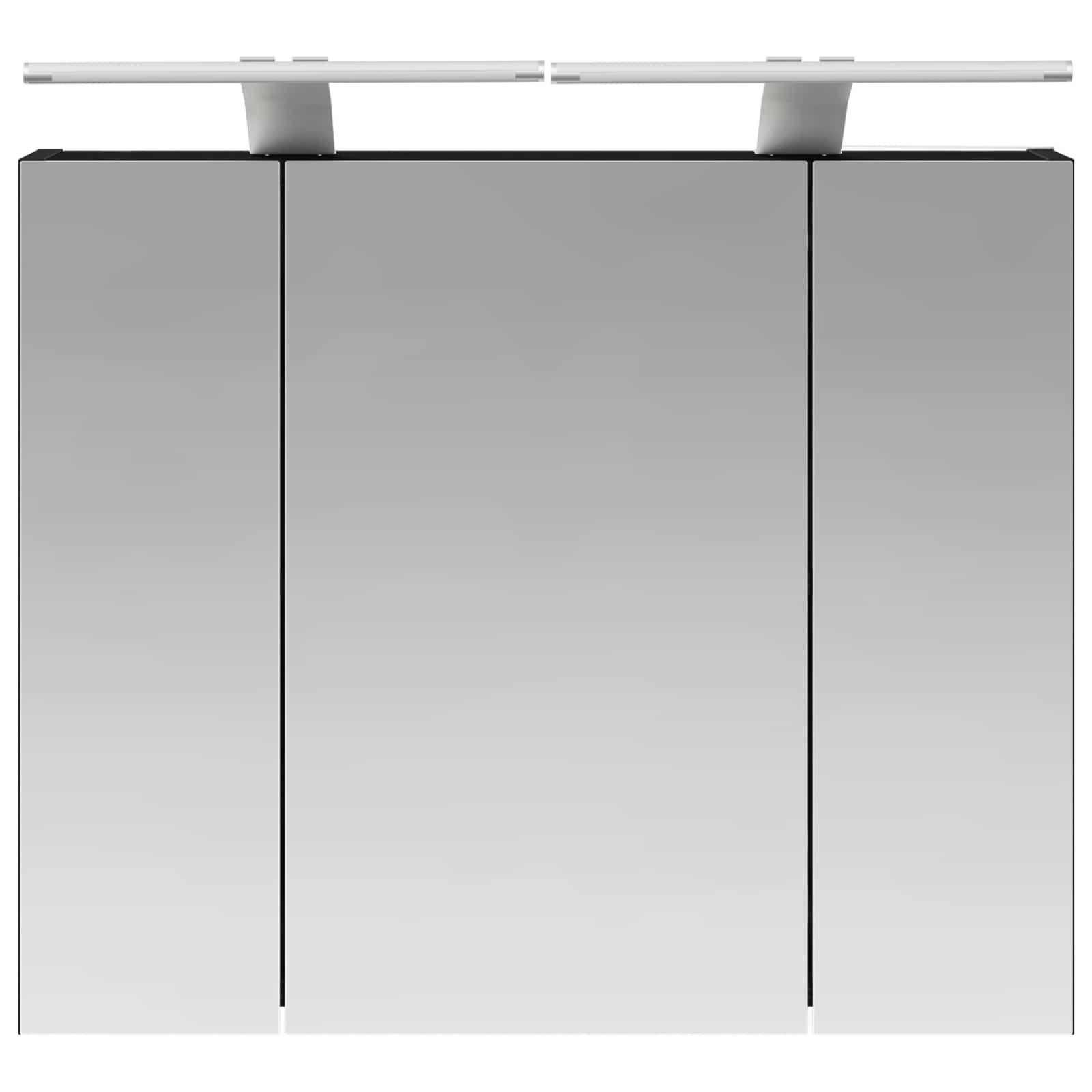 Kupaonski ormar s ogledalom Crni hrast 60 x 14,5 x 50 cm