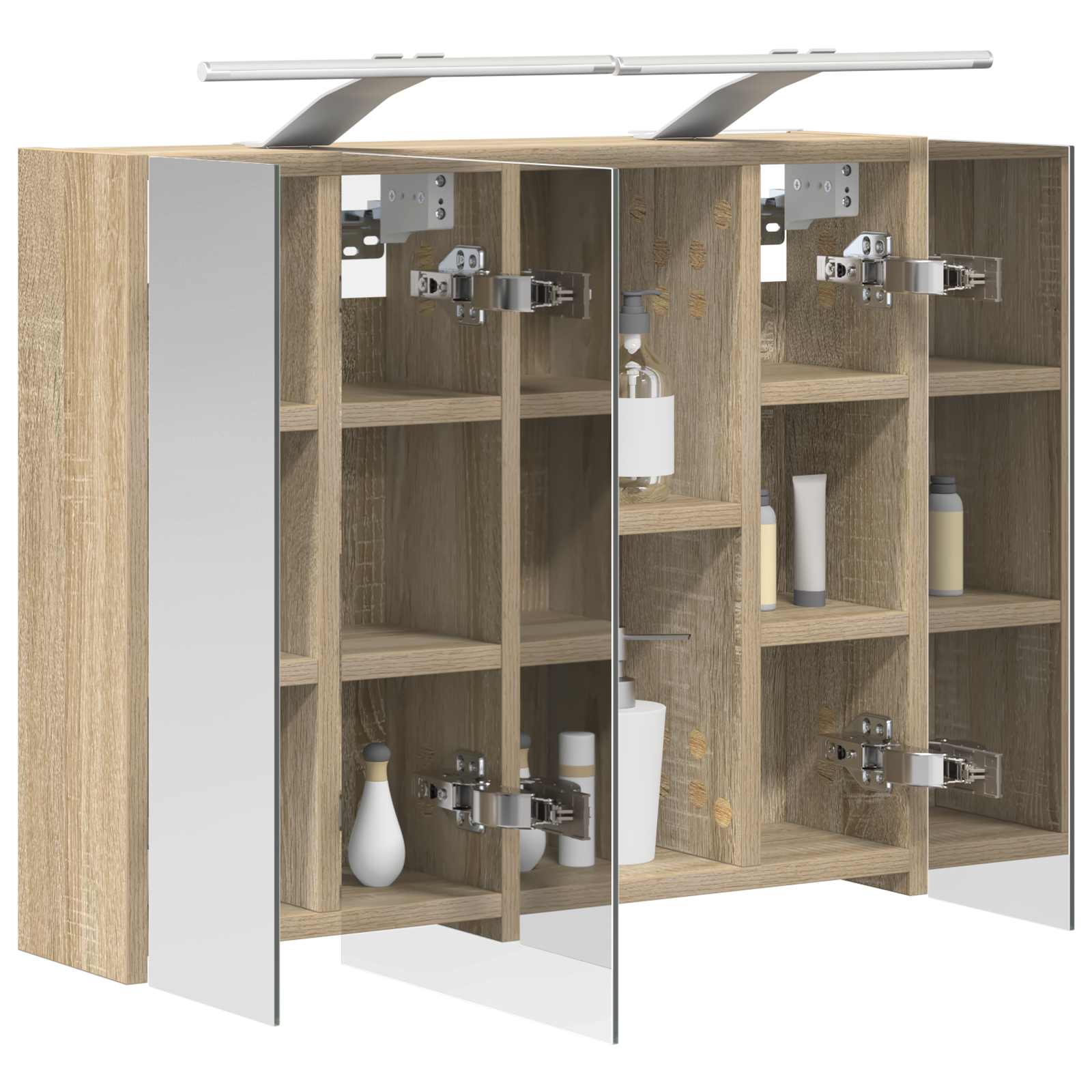 Kupaonski ormar s ogledalom Sonoma hrast 60 x 14,5 x 50 cm